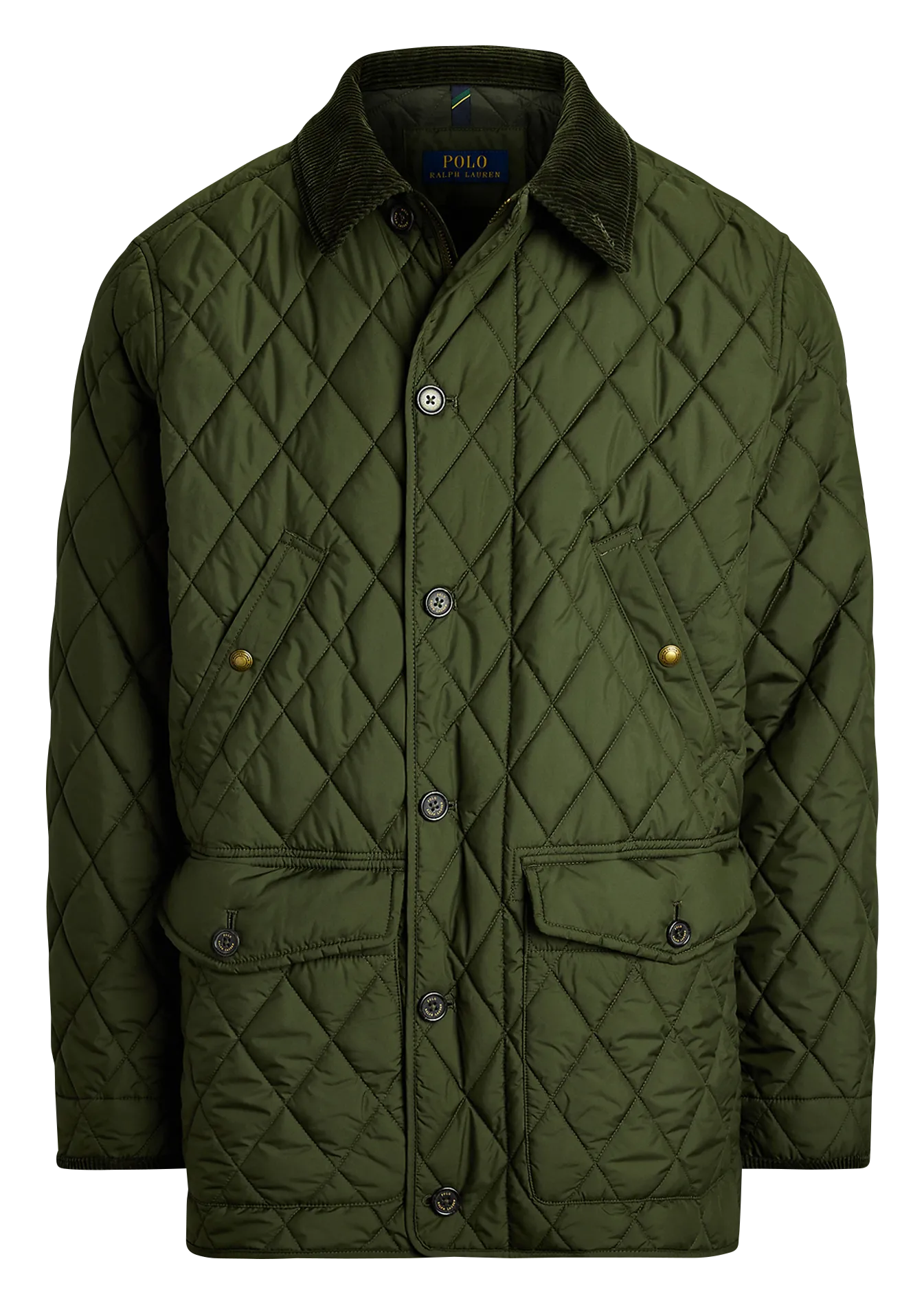 Gepolsterte gerade Jacke Grun