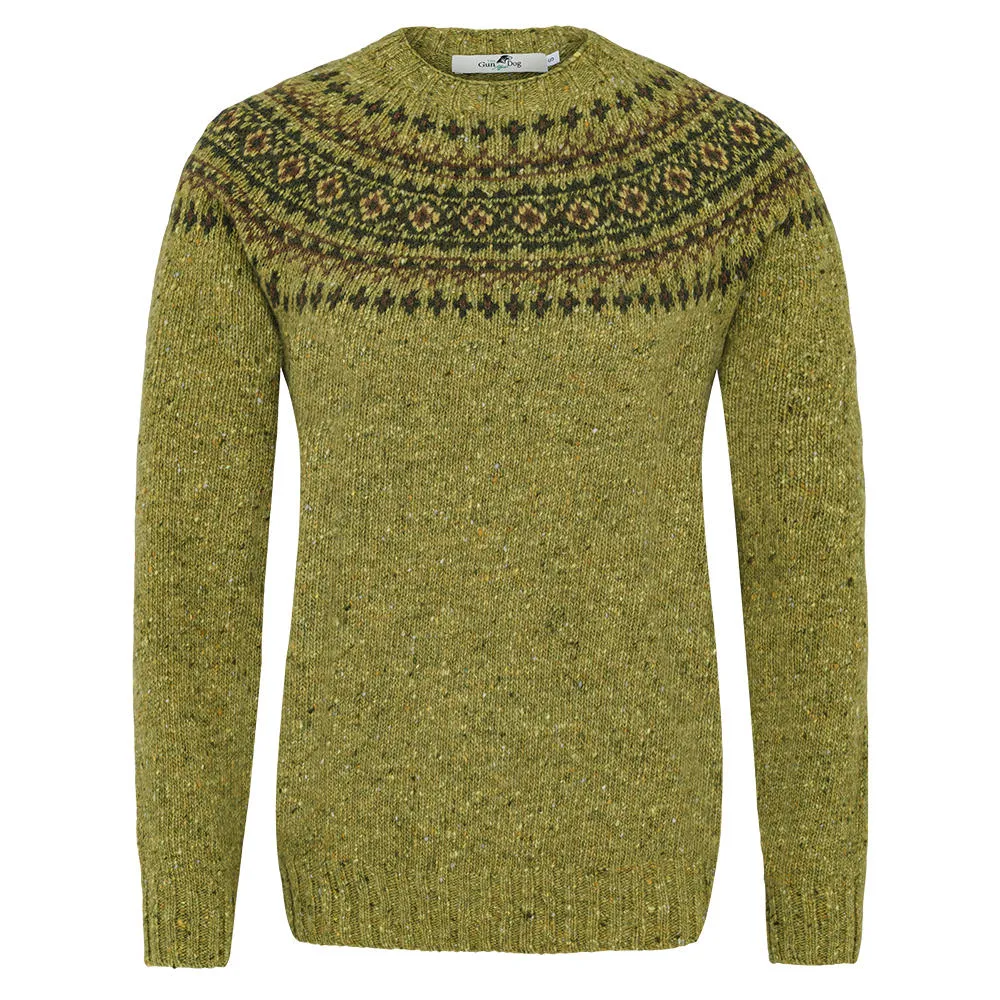 Damen Donegal Pullover Passe