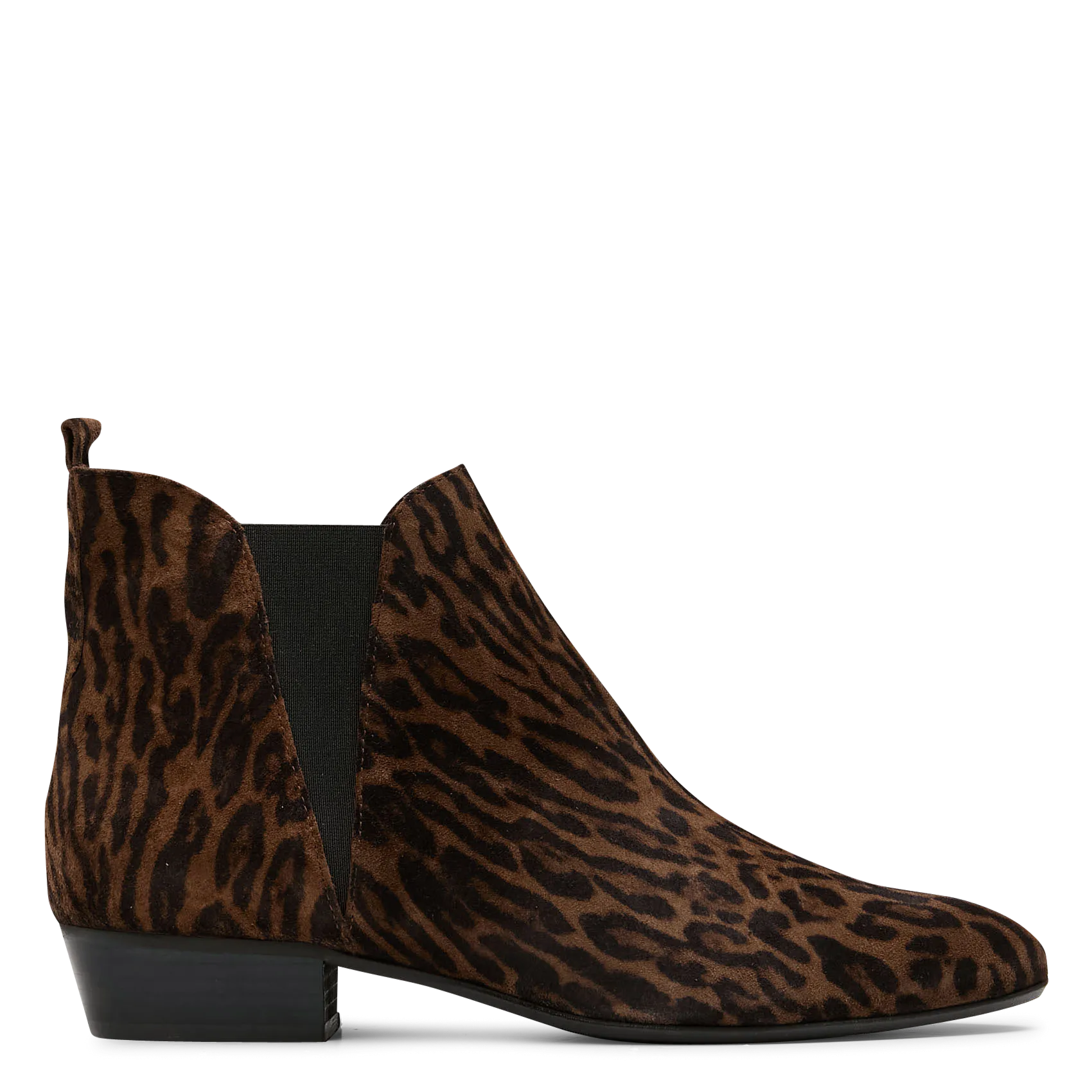 Wildleder-Stiefeletten mit Druck Braun RITA