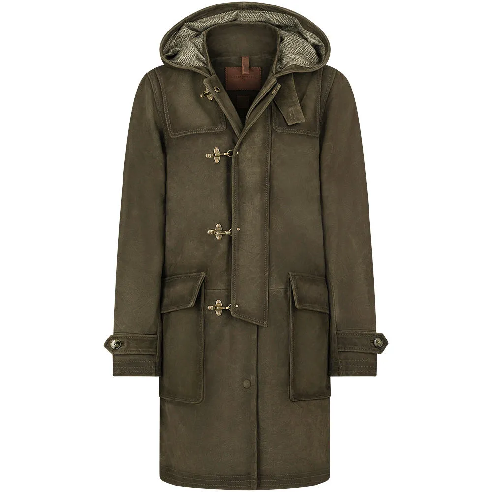 Damen Leder-Duffle Coat »Marshal Lady«