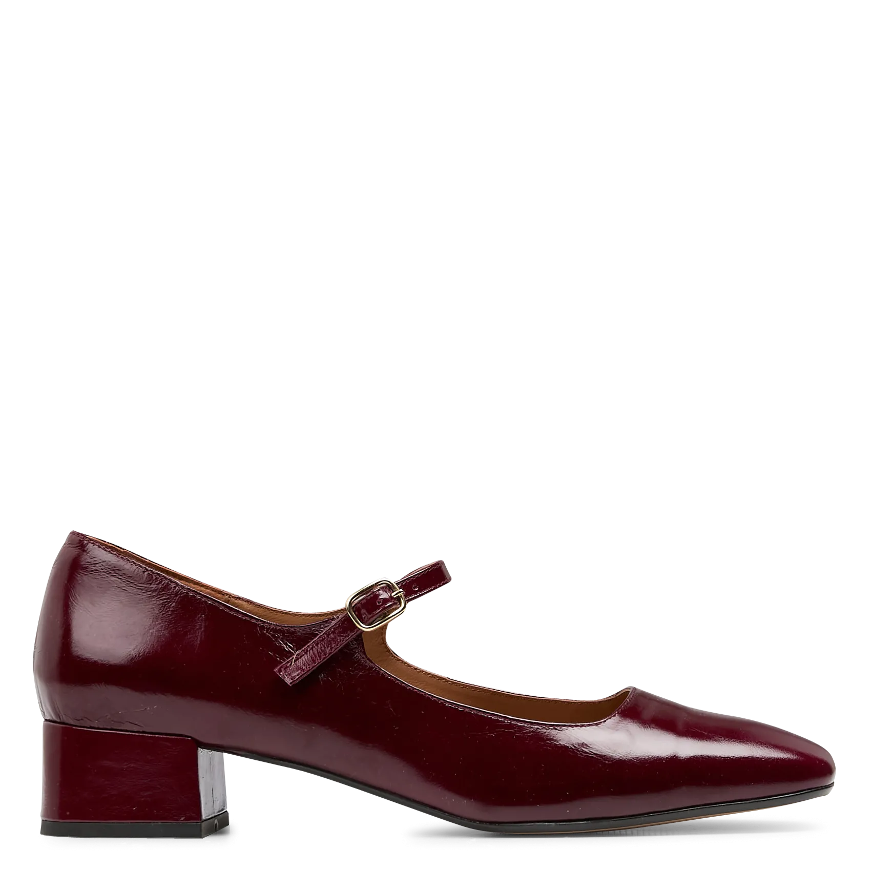 Riemchenschuhe aus Leder Rot BRENDA