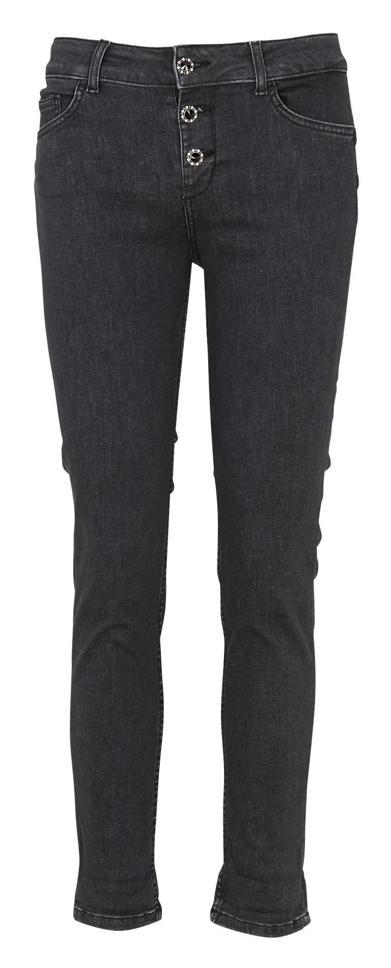 Skinny Jeans aus Baumwoll-Mix Grau