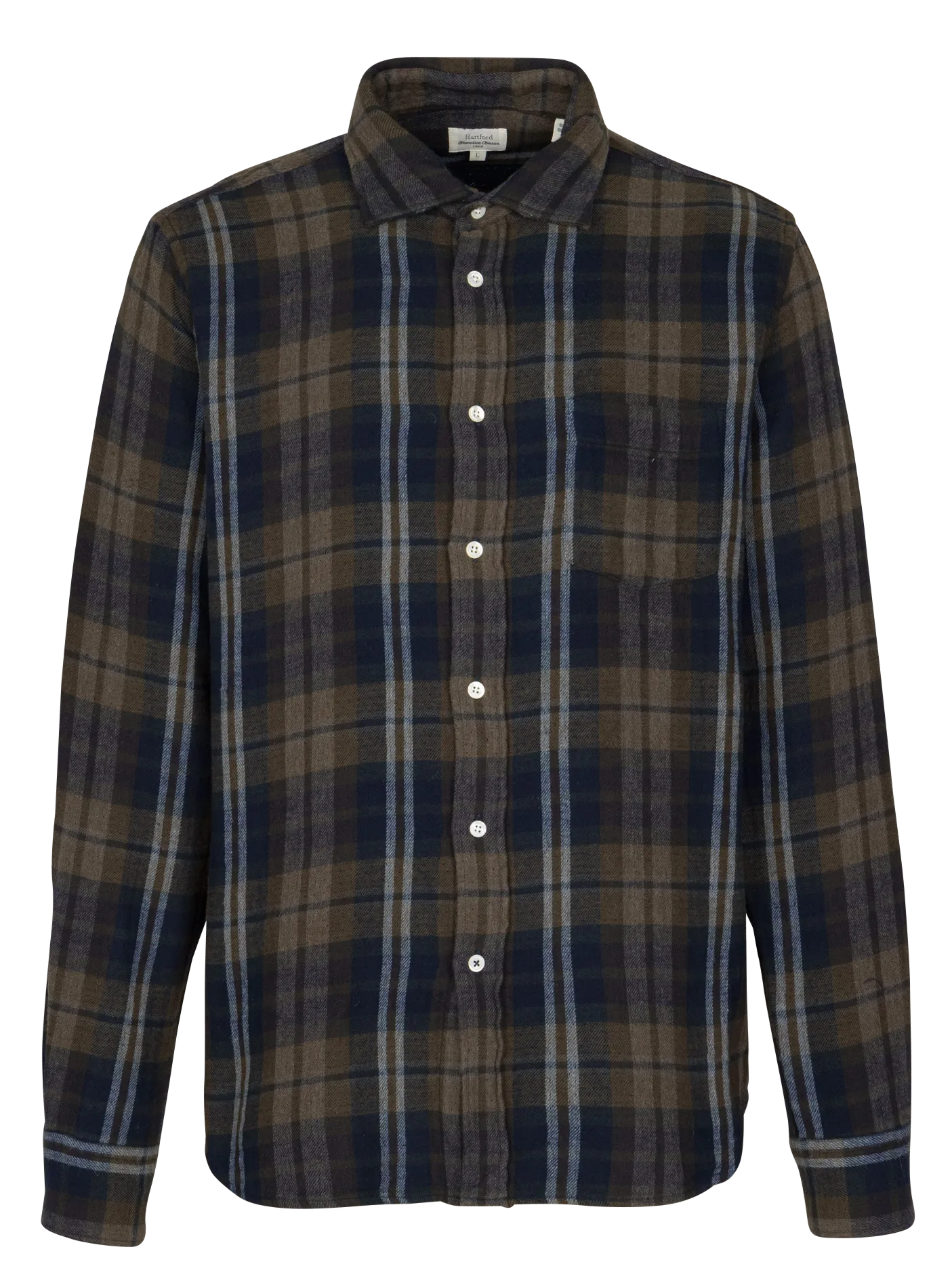 Klassisches Hemd mit Kragen aus Baumwolle Mehrfarbig PAUL