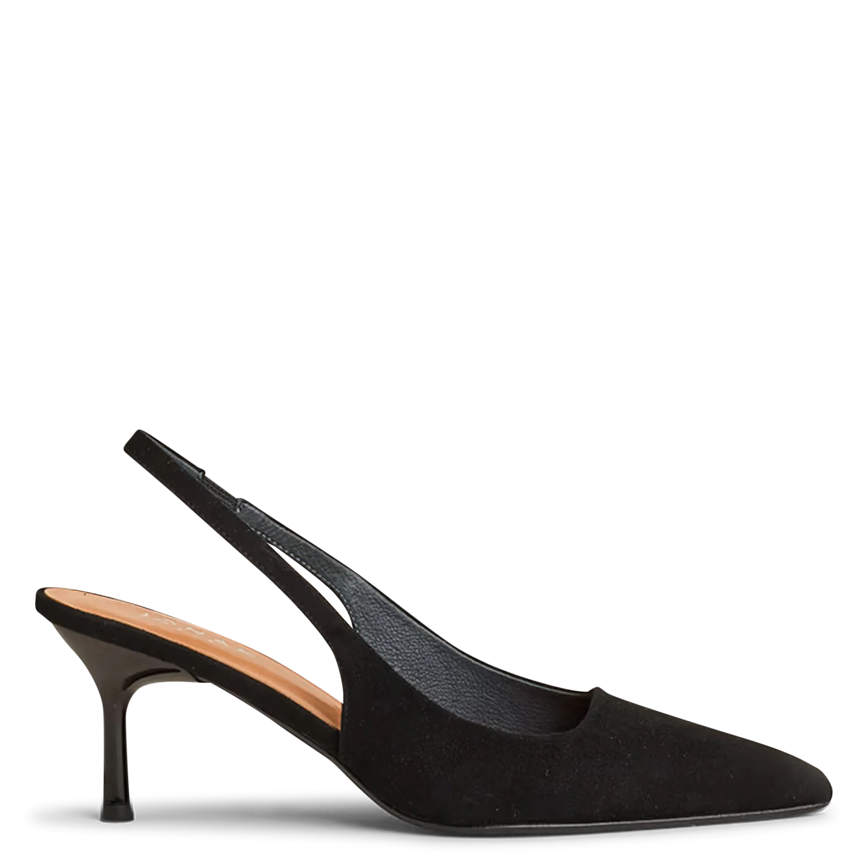 Pumps aus Veloursleder Schwarz DIAMANTINE