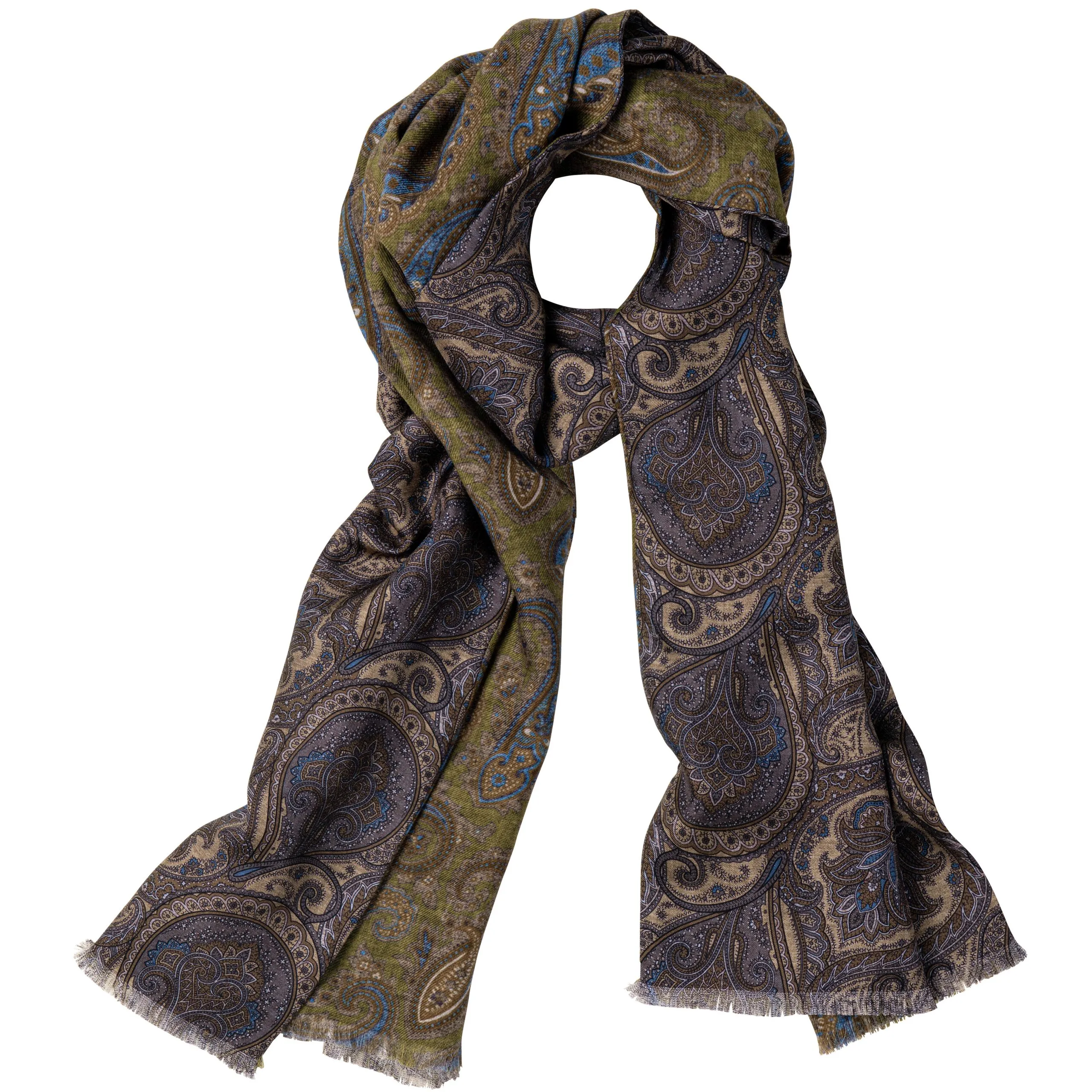 The GunDog Affair Doubleface-Schal »Savile«, hellblau/grün