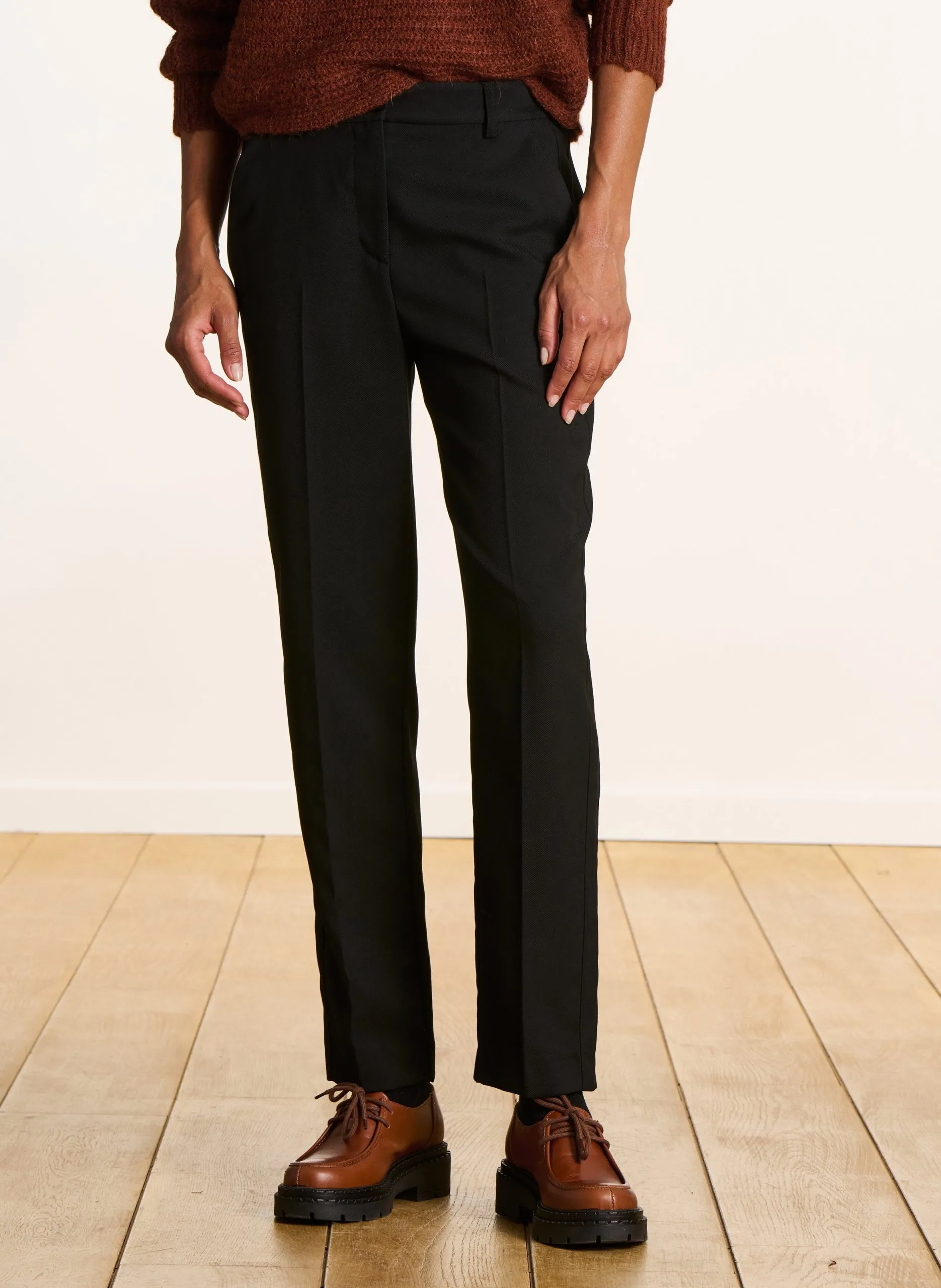 7/8-Hose uni Schwarz