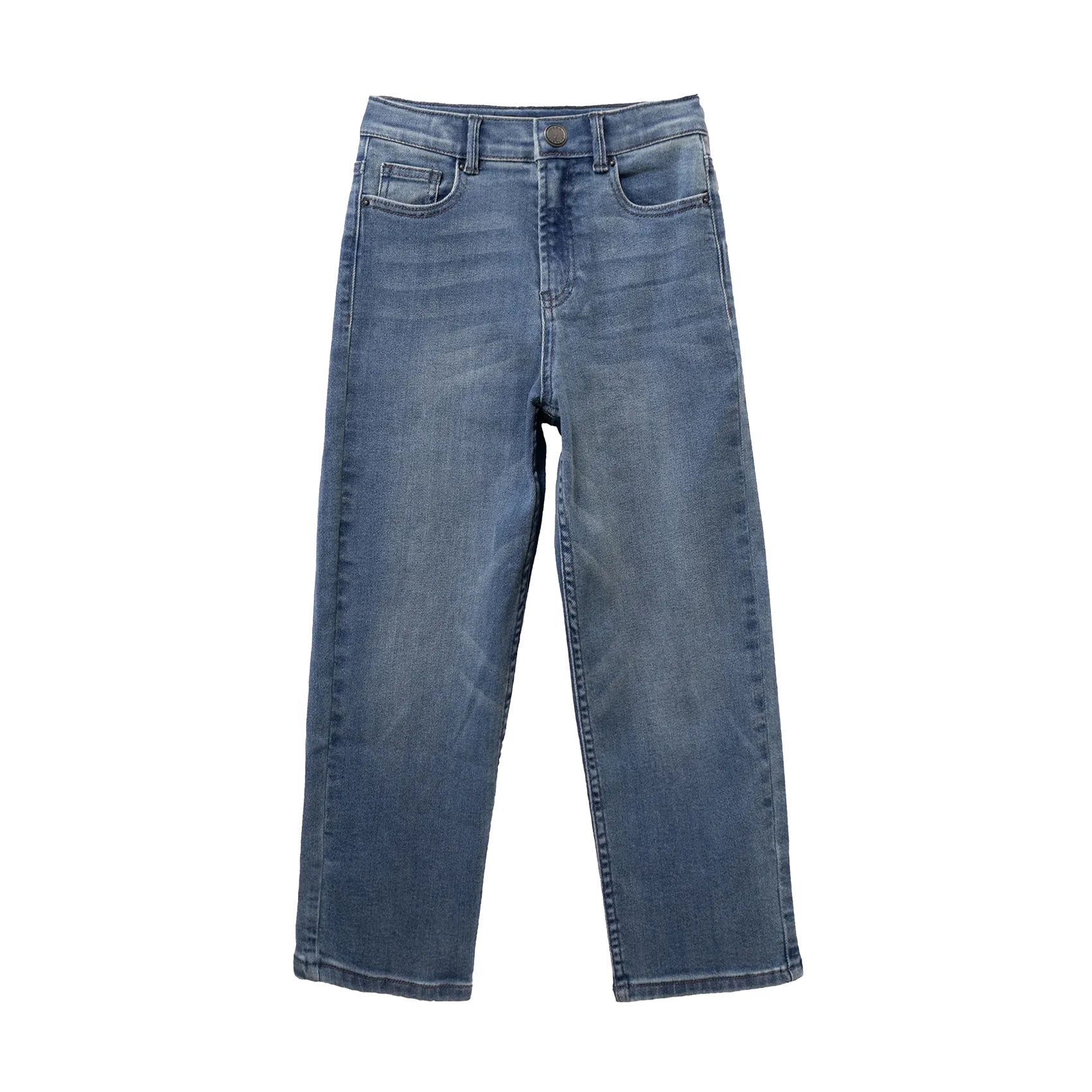 Baggy-Jeans aus Baumwoll-Mix Blau