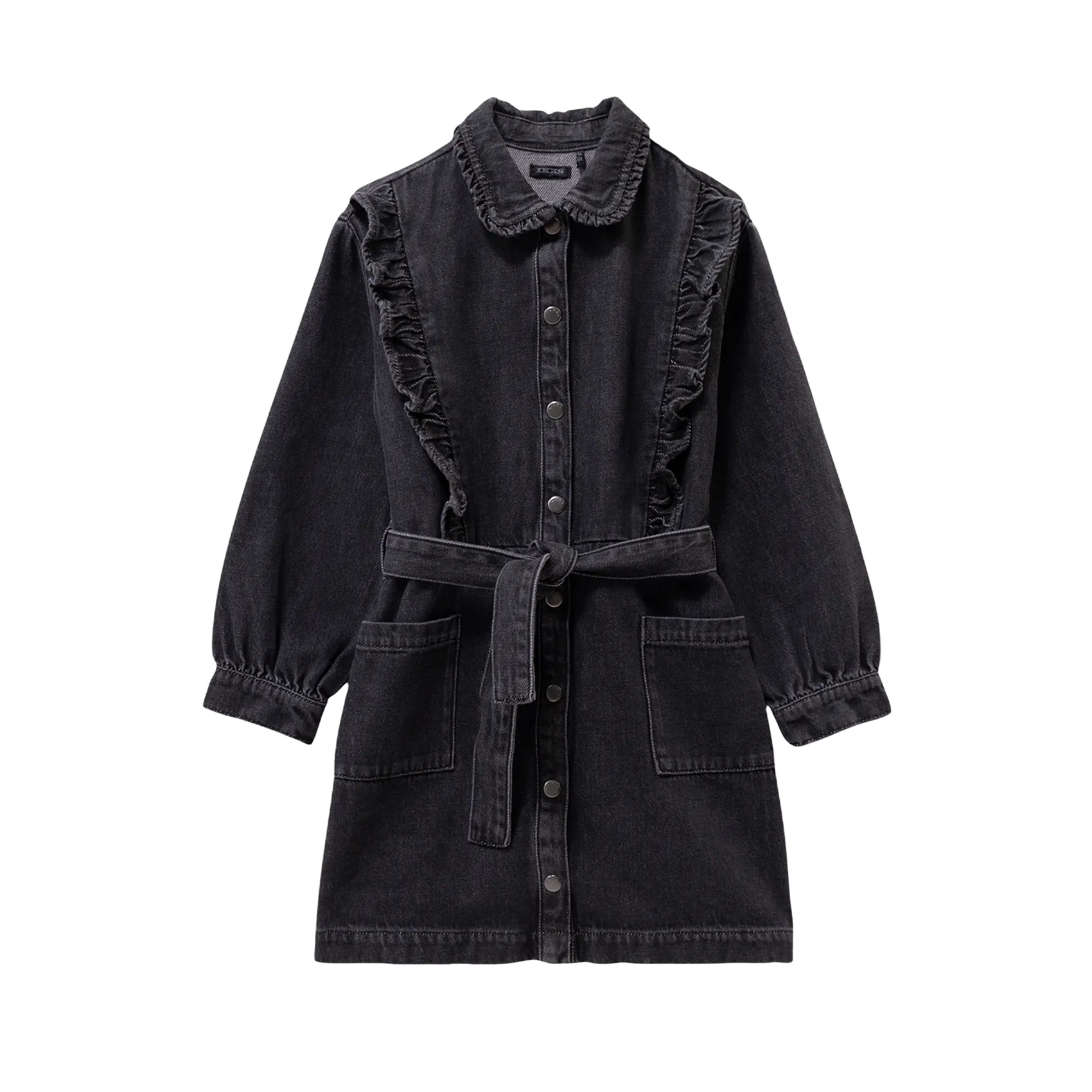 - Schmale Träger zum Binden - Ringerrücken - Weiter Schnitt - Raffung - 100 % Baumwolle - Gefüttert - Rückenhöhe: 94 cm. Blau