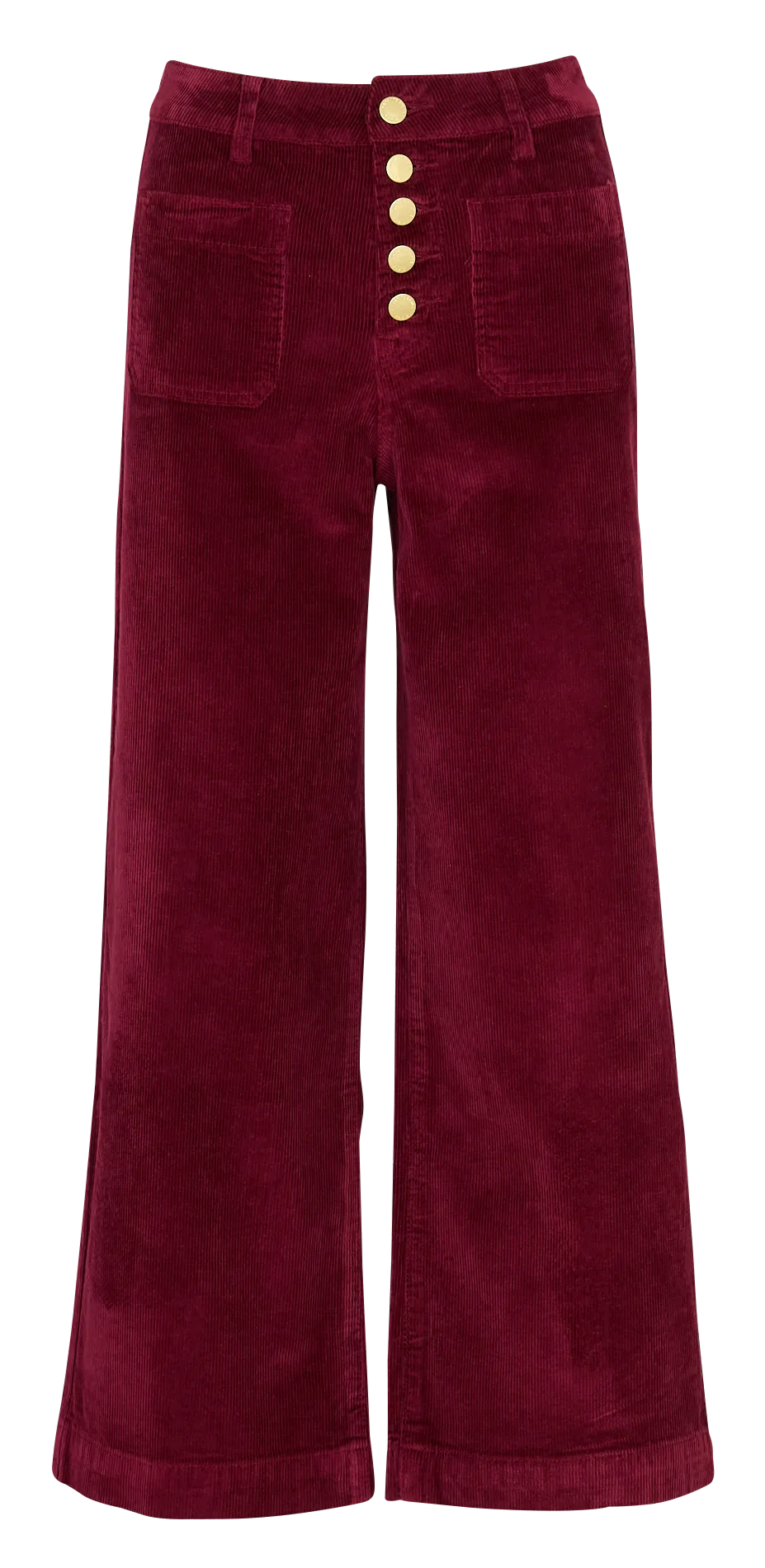 Ausgestellte High Waist Jeans Rot ATLANTA
