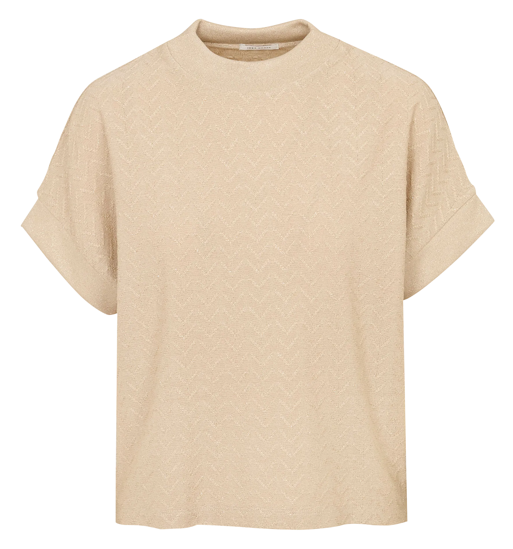 Gerader Stricktop Beige