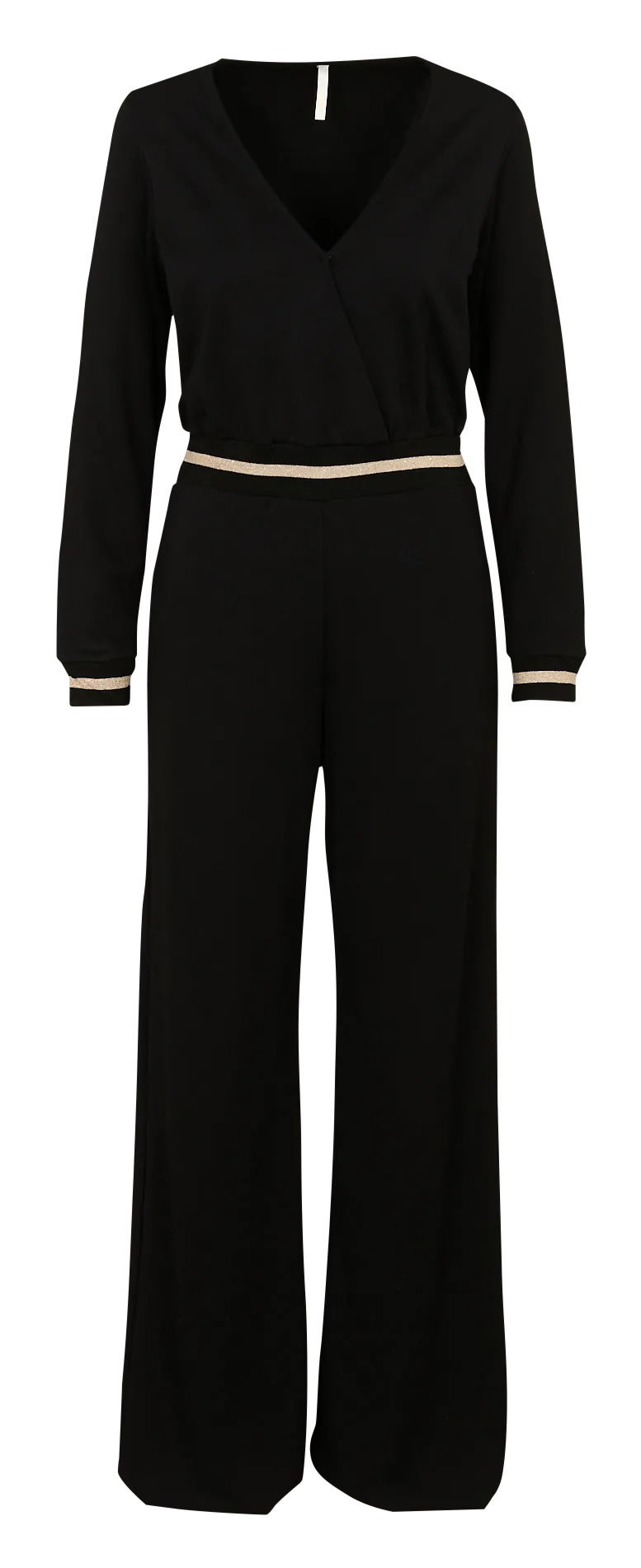 Gerade geschnittener Jumpsuit Schwarz