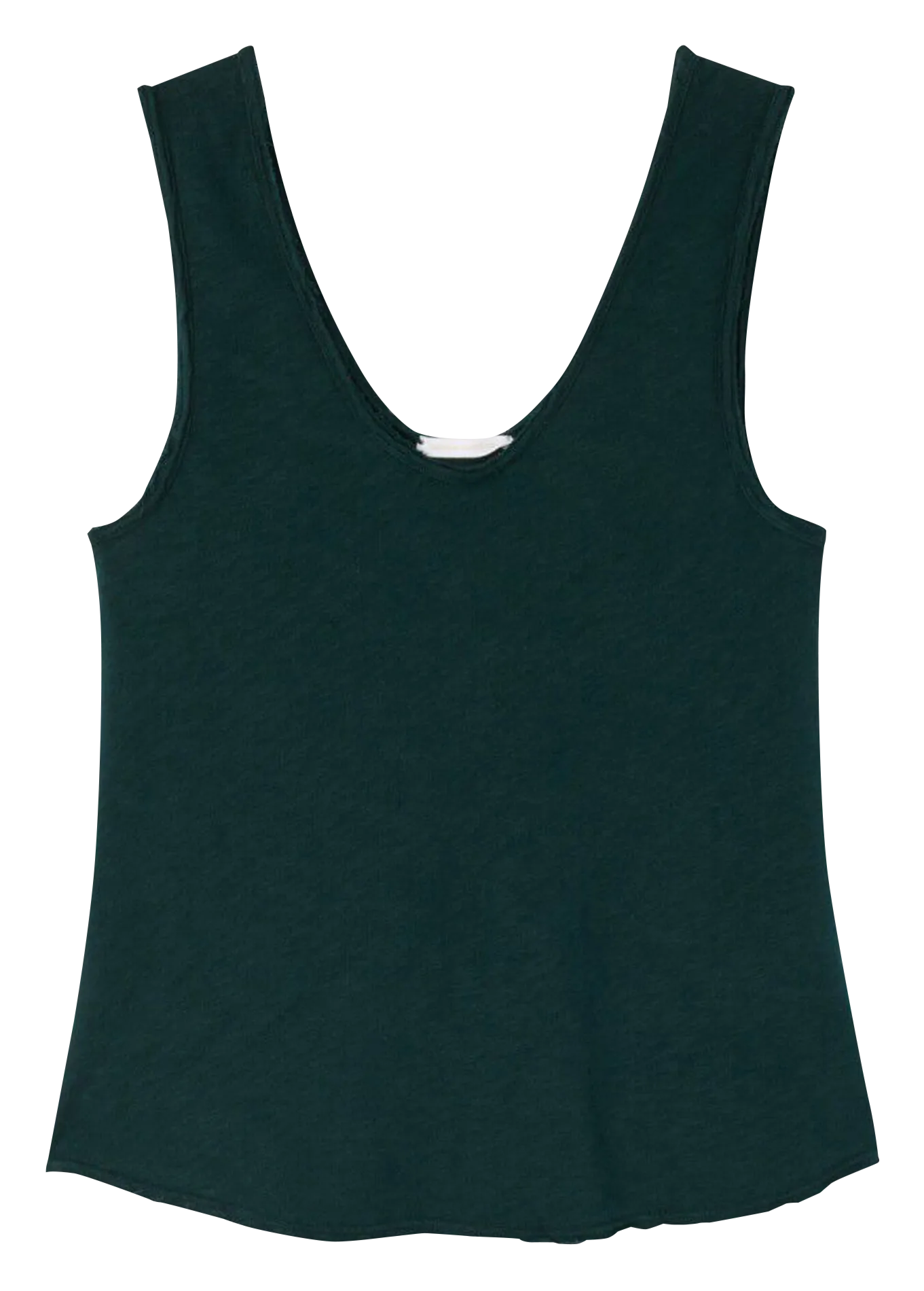 Gerade geschnittenes Baumwoll-Tanktop mit Rundhalsausschnitt Grun SONOMA
