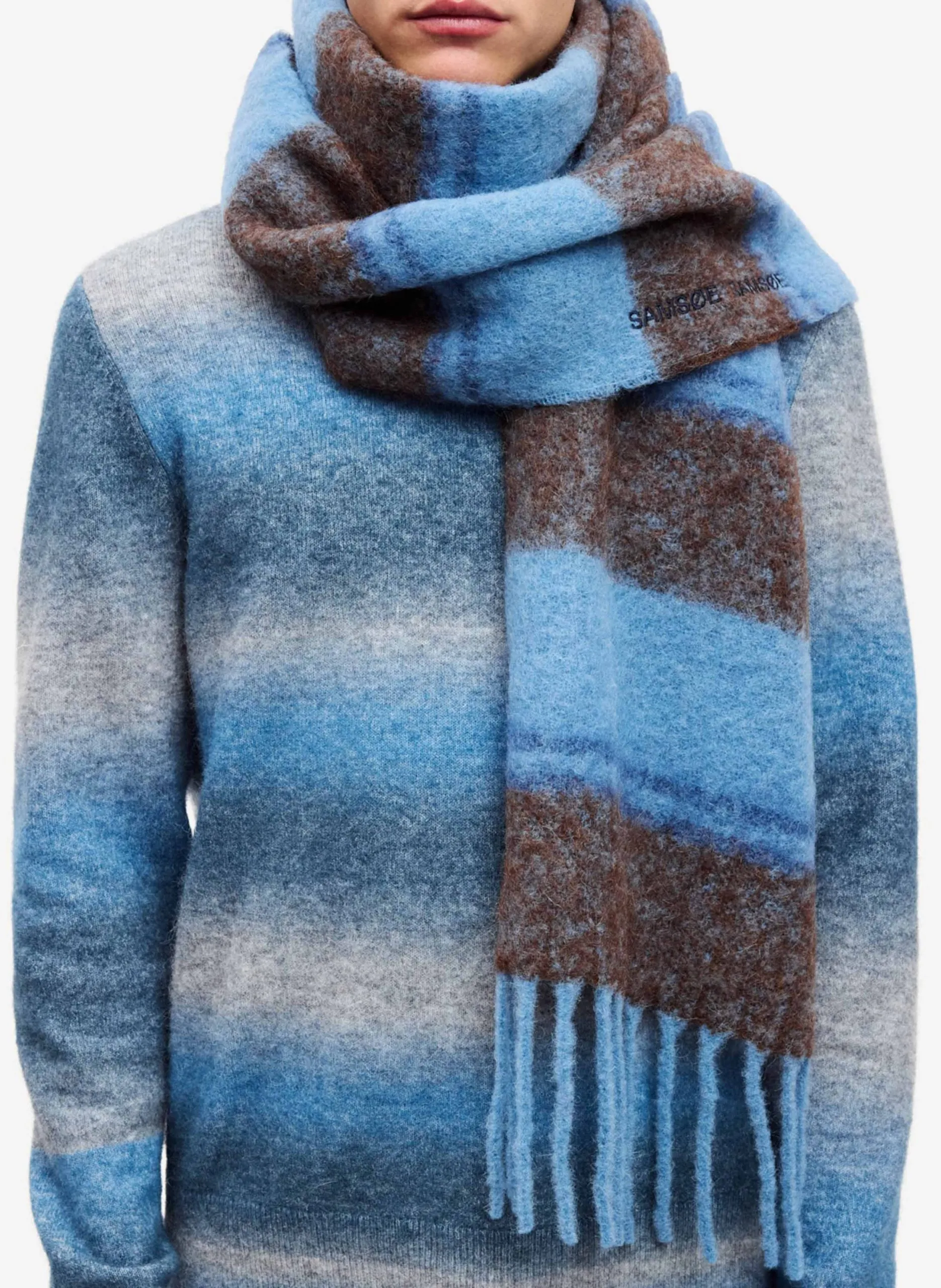 Wollschal mit Print Mehrfarbig ALEX