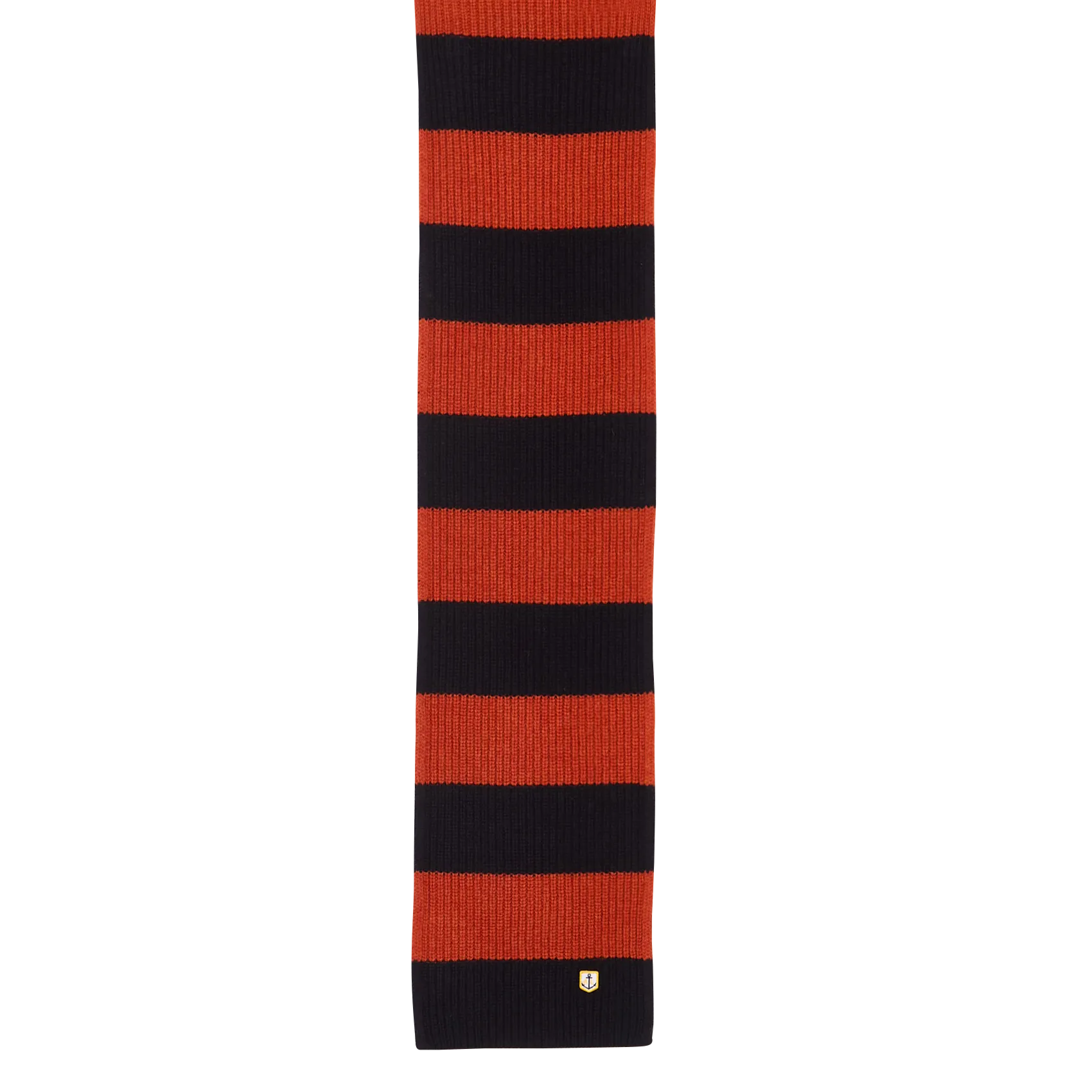 Alaska - Einfarbiger Schal aus Wolle Blau HÉRITAGE