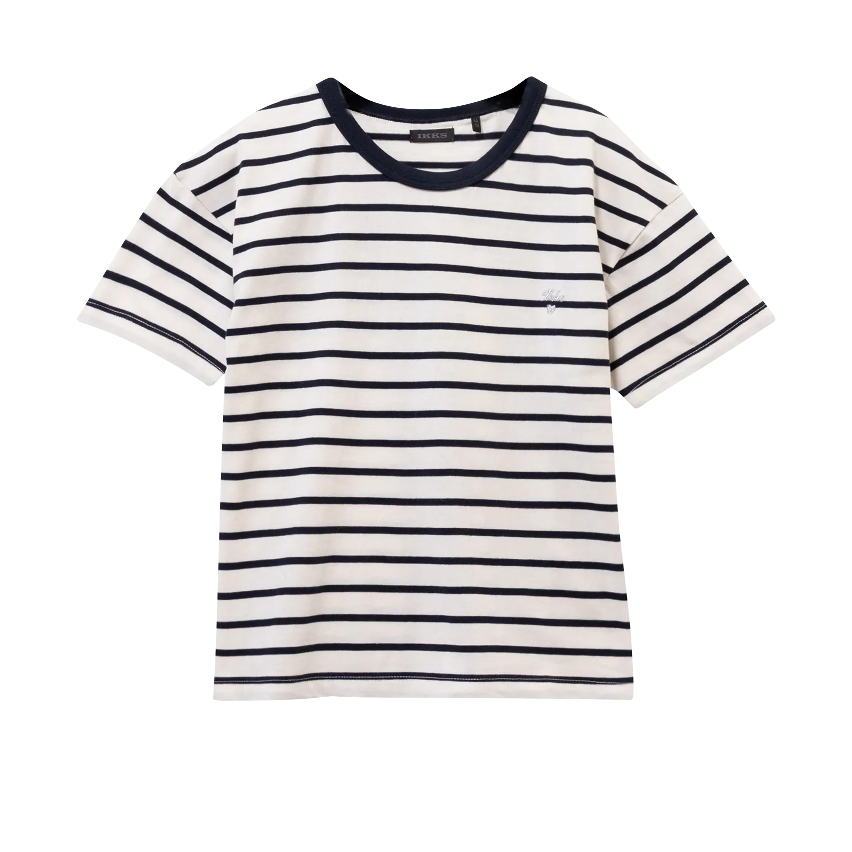 Baumwoll-Pullover mit Rundhalsausschnitt Blau