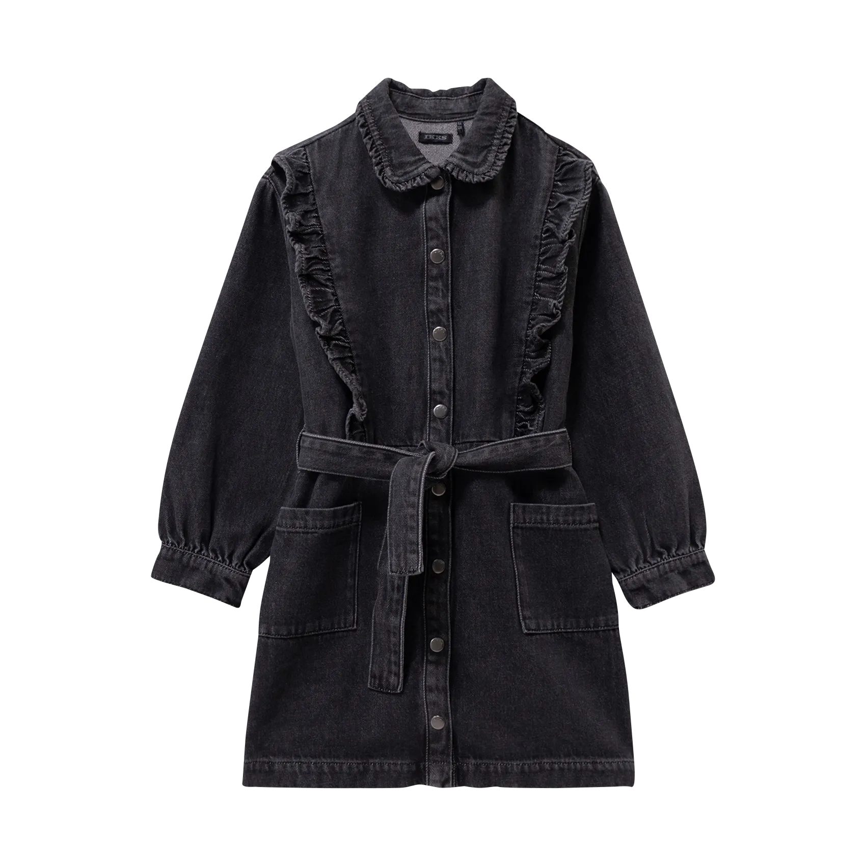 - Schmale Träger zum Binden - Ringerrücken - Weiter Schnitt - Raffung - 100 % Baumwolle - Gefüttert - Rückenhöhe: 94 cm. Grau