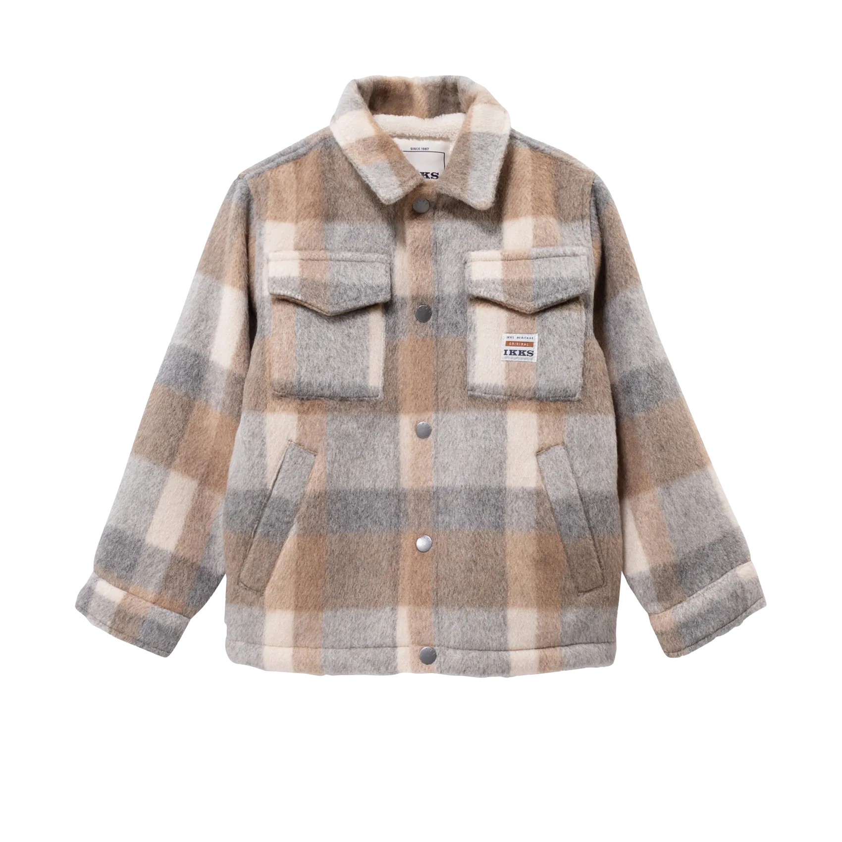 Blouson mit klassischem Kragen Beige