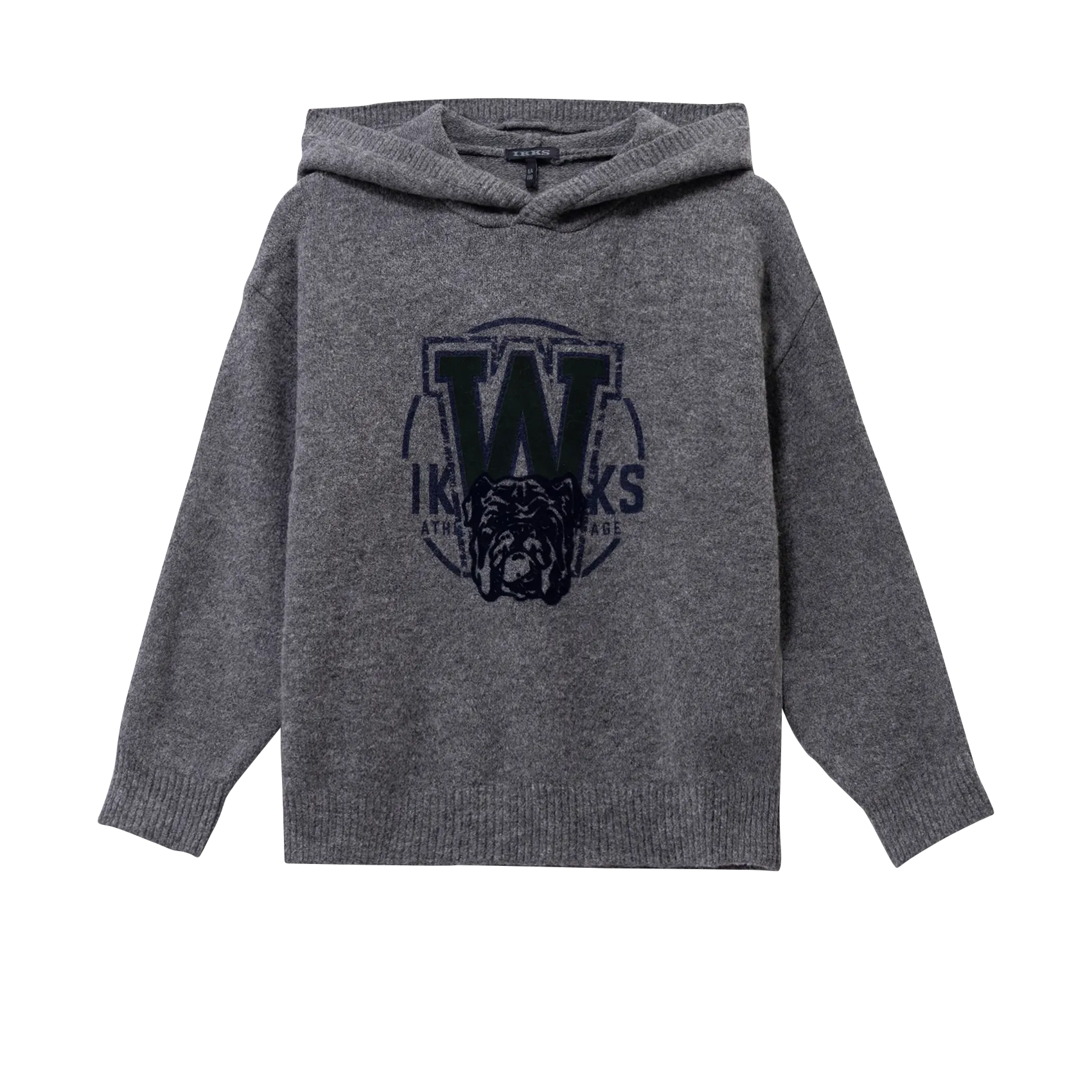 Rundhals-Sweatshirt aus Baumwoll-Mix Grau