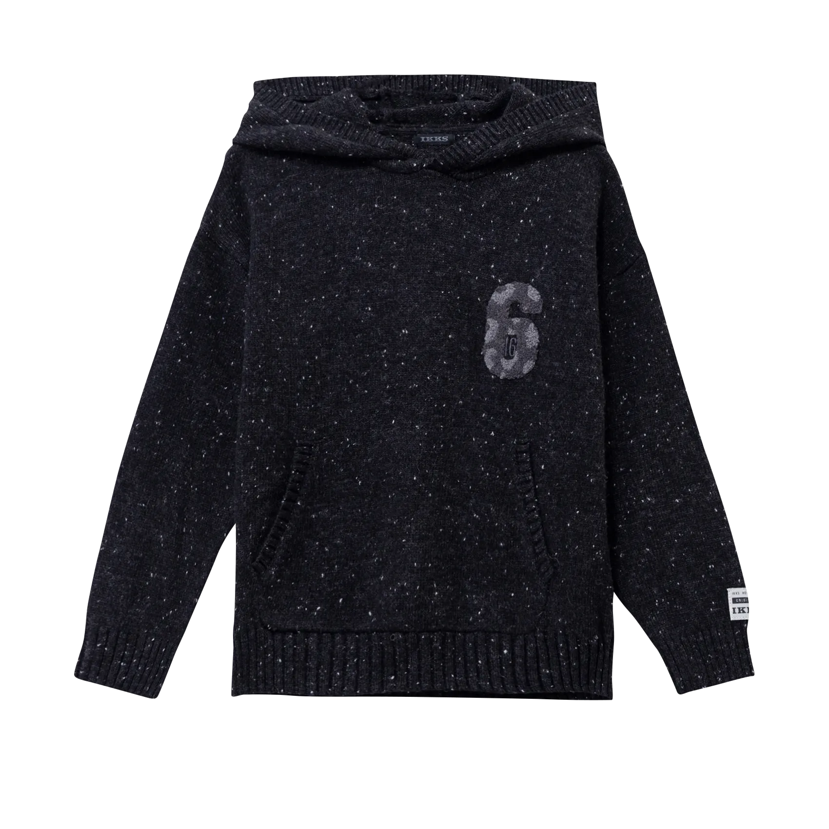 Abidjan - Wollpullover mit Rundhalsausschnitt Schwarz