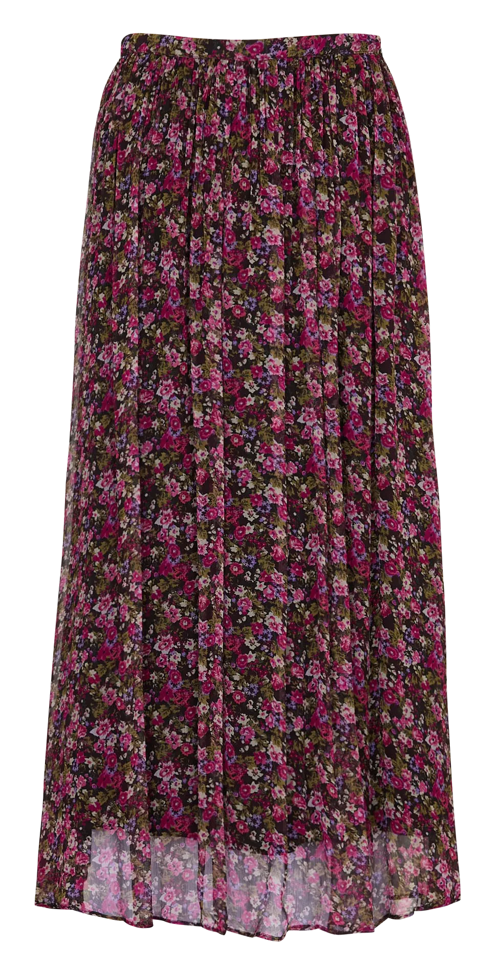 Bedruckter langer Rock Violett YKARINE