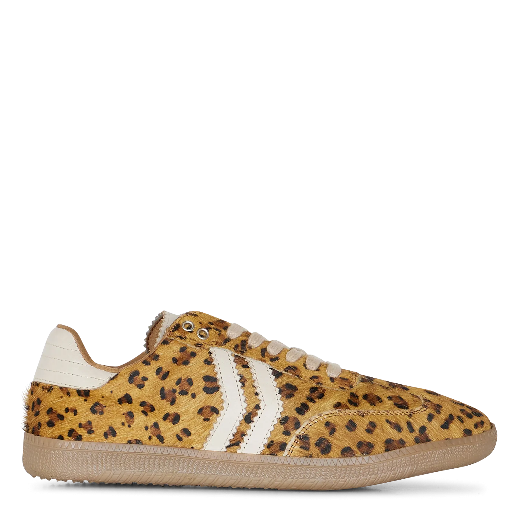 Sneaker aus Ponyleder Braun