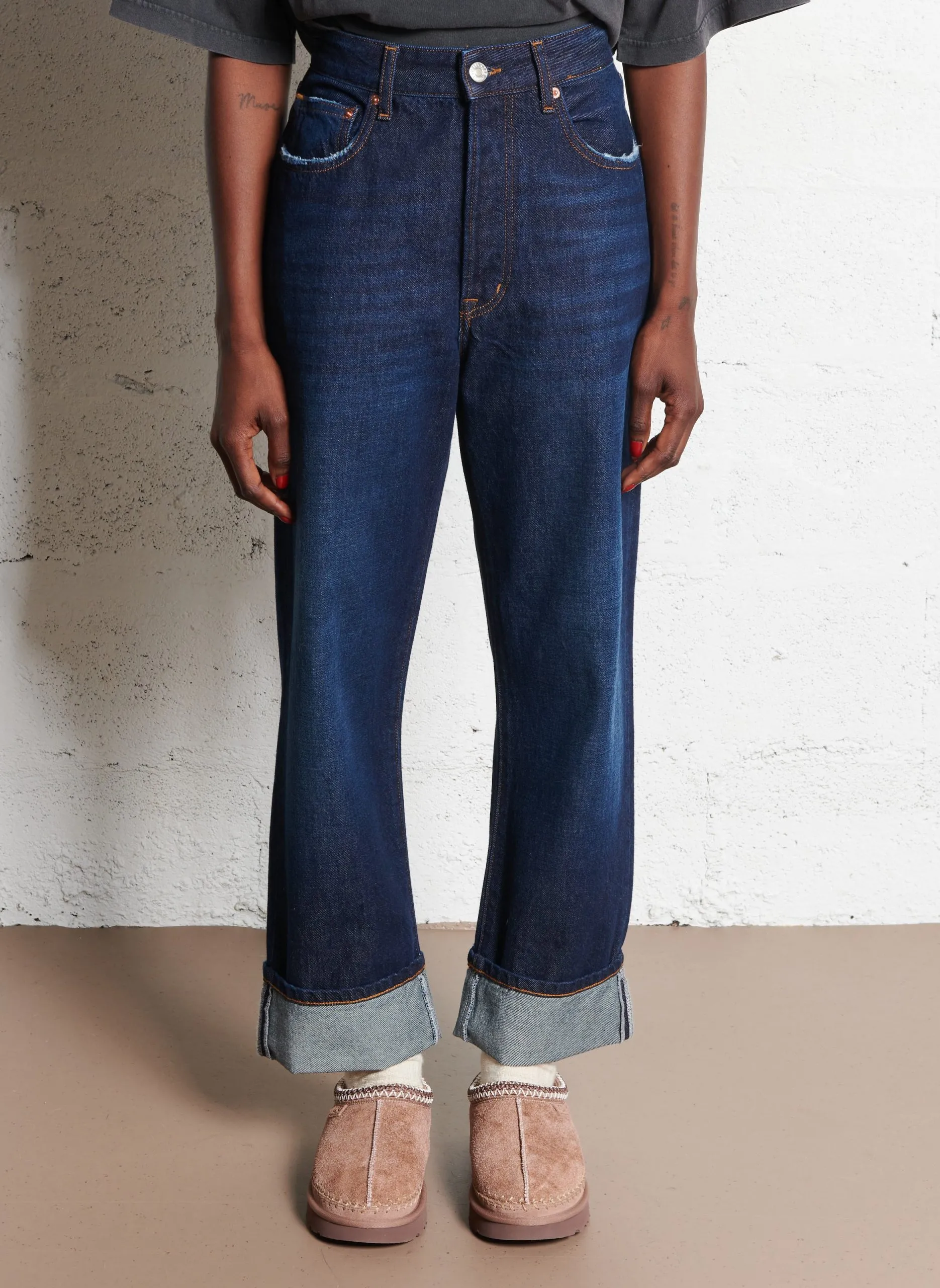 Straight Cut Jeans aus Baumwoll-Denim Jeans ohne Waschung KURT