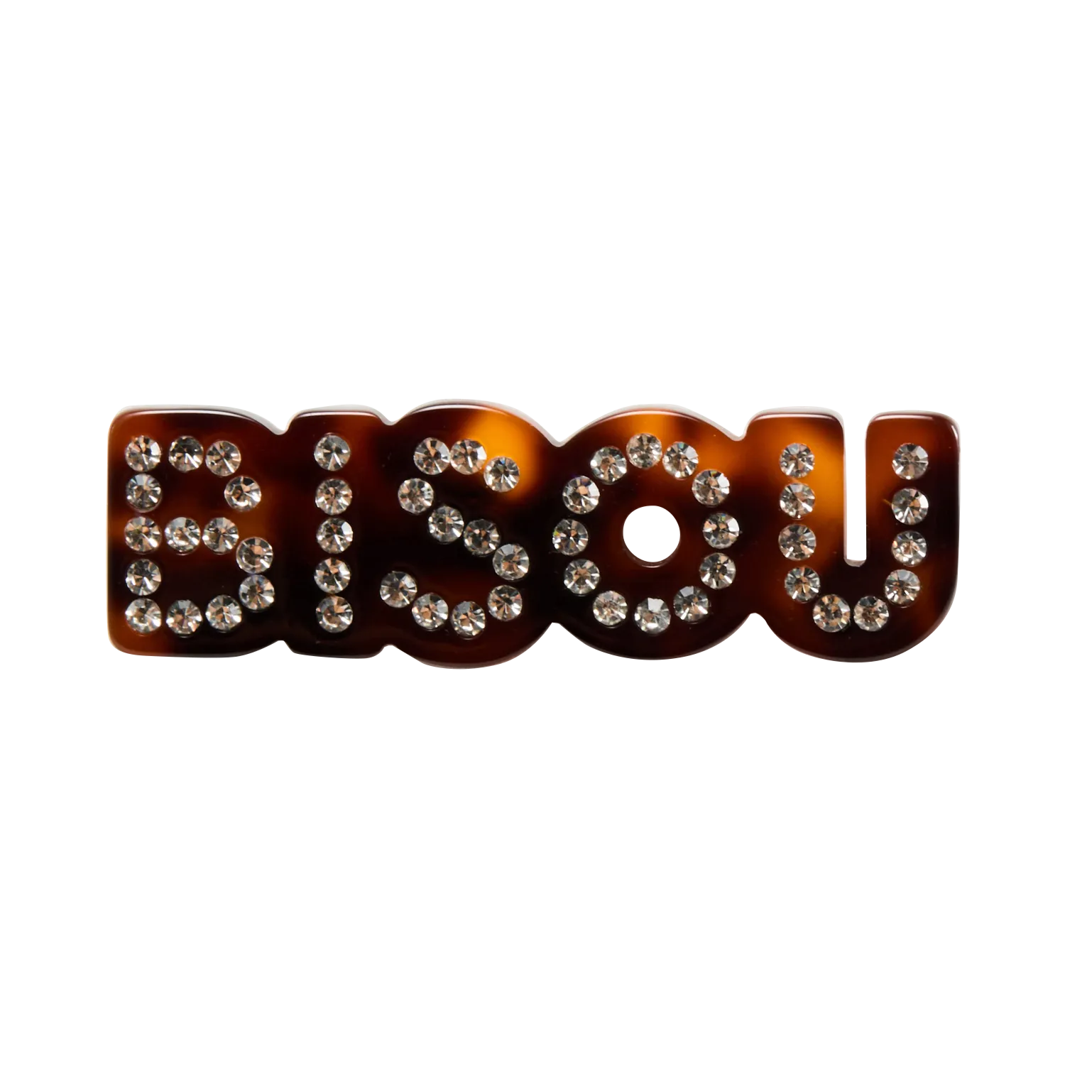 Strass-Nachrichten-Brosche Golden NINETY