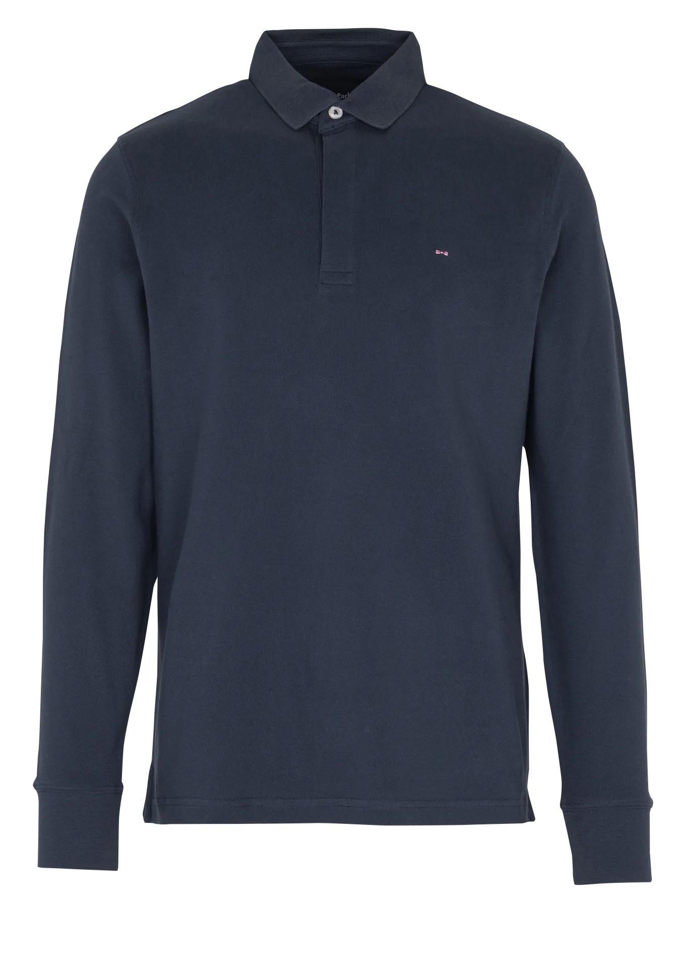 Gerade geschnittenes Poloshirt aus Baumwoll-Mix Grau