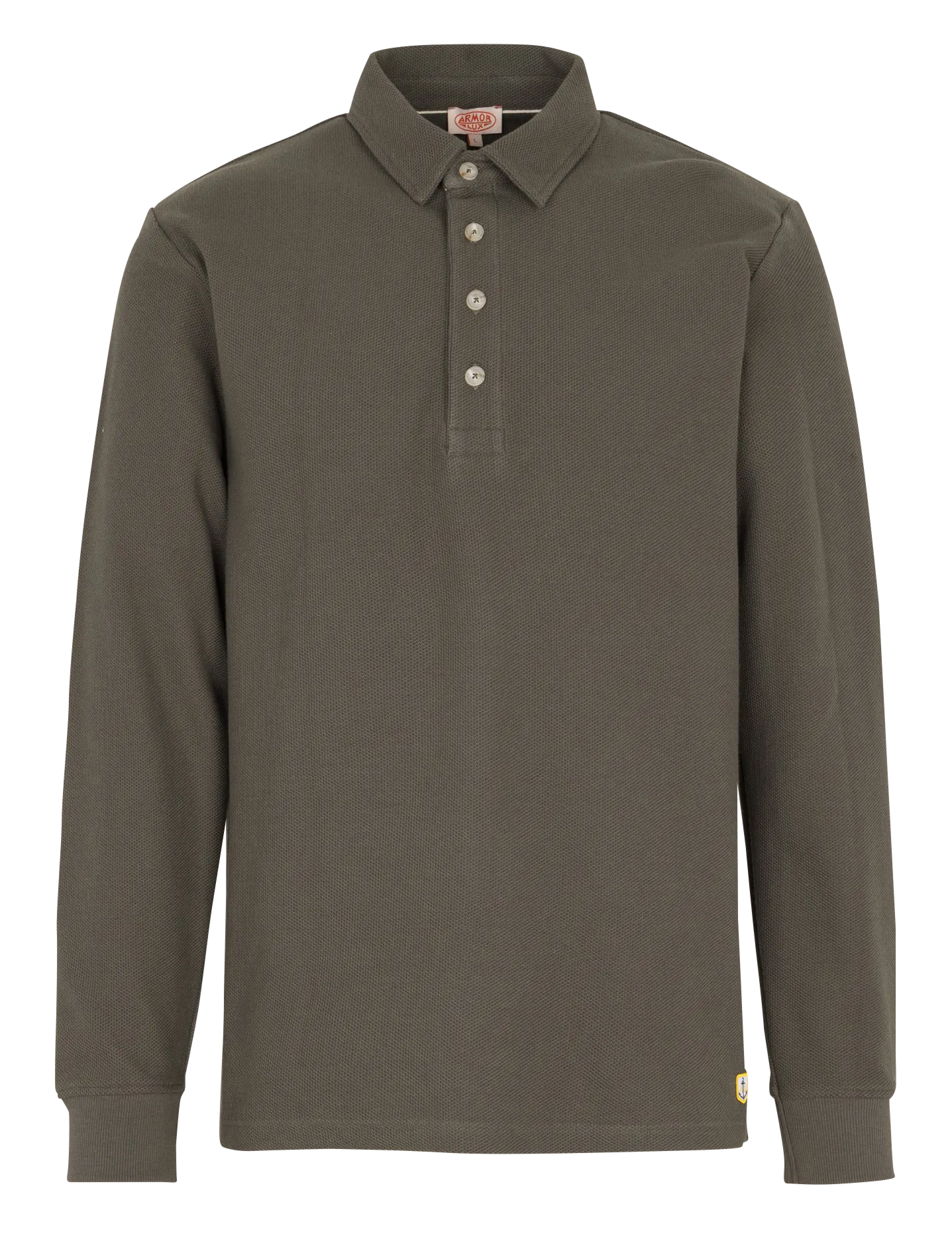 Gerade geschnittenes Poloshirt aus Baumwolle Khaki HERITAGE