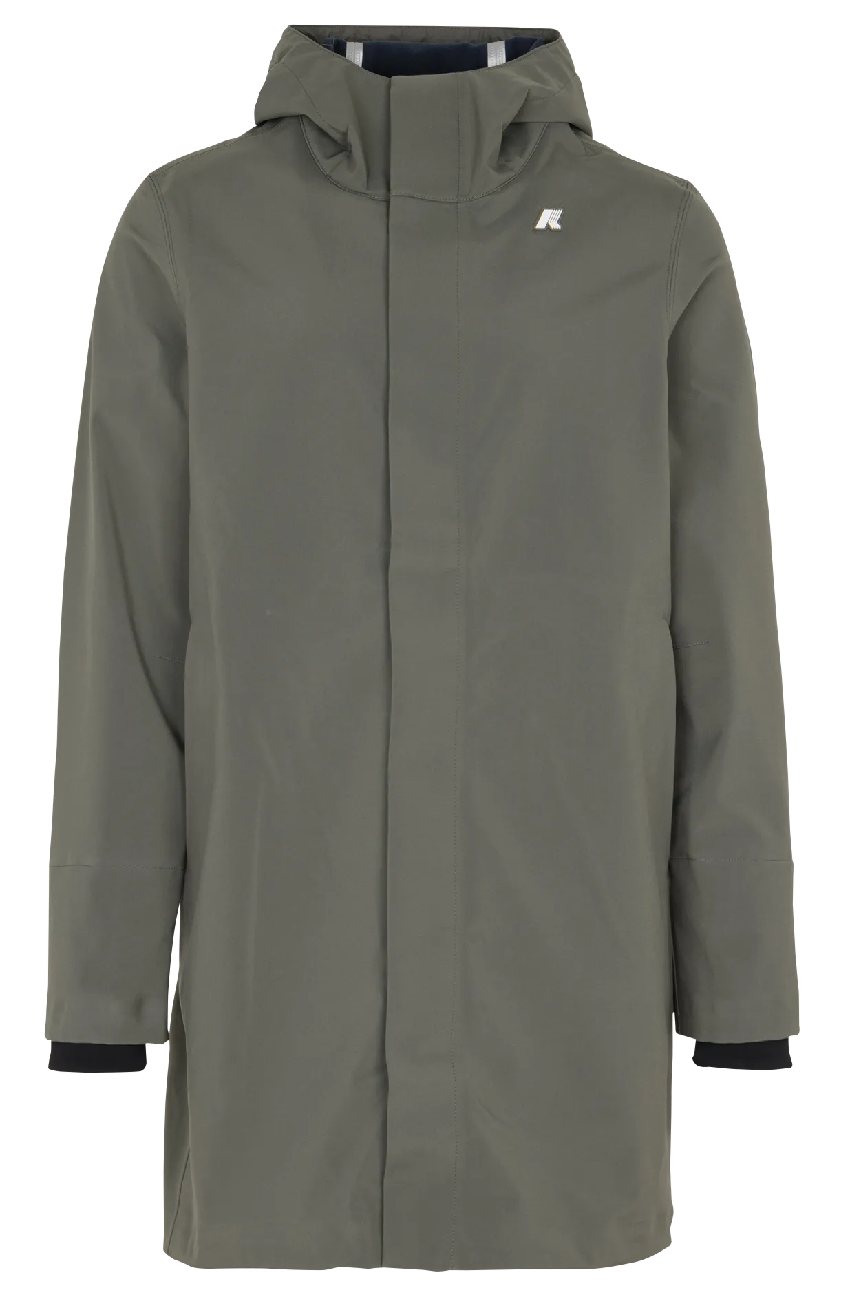 Parka mit hochgeschlossenem Kragen und taillierter Kapuze Grun THOMAS BONDED