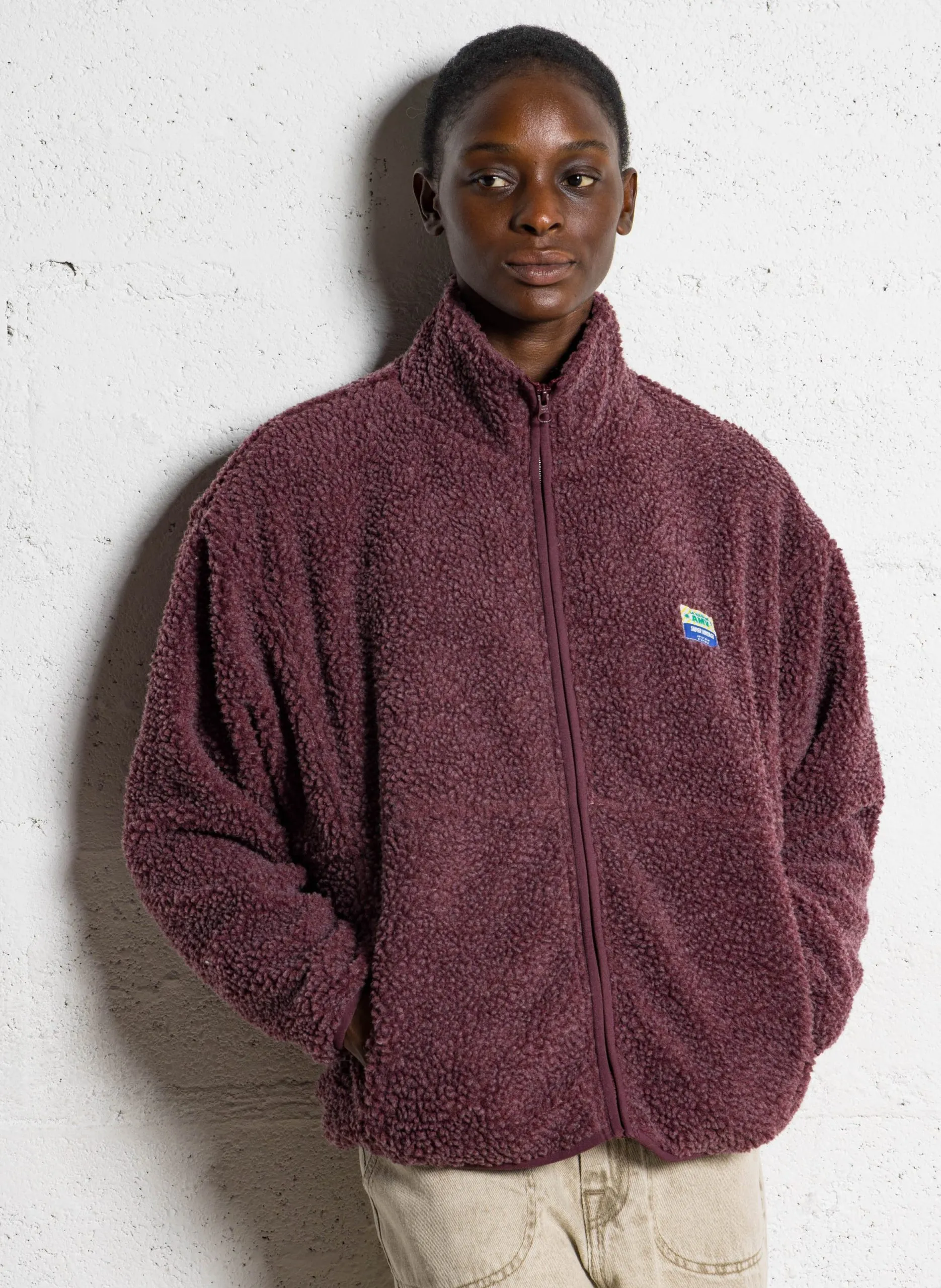 Fleecejacke mit Reißverschluss Rot HOKTOWN