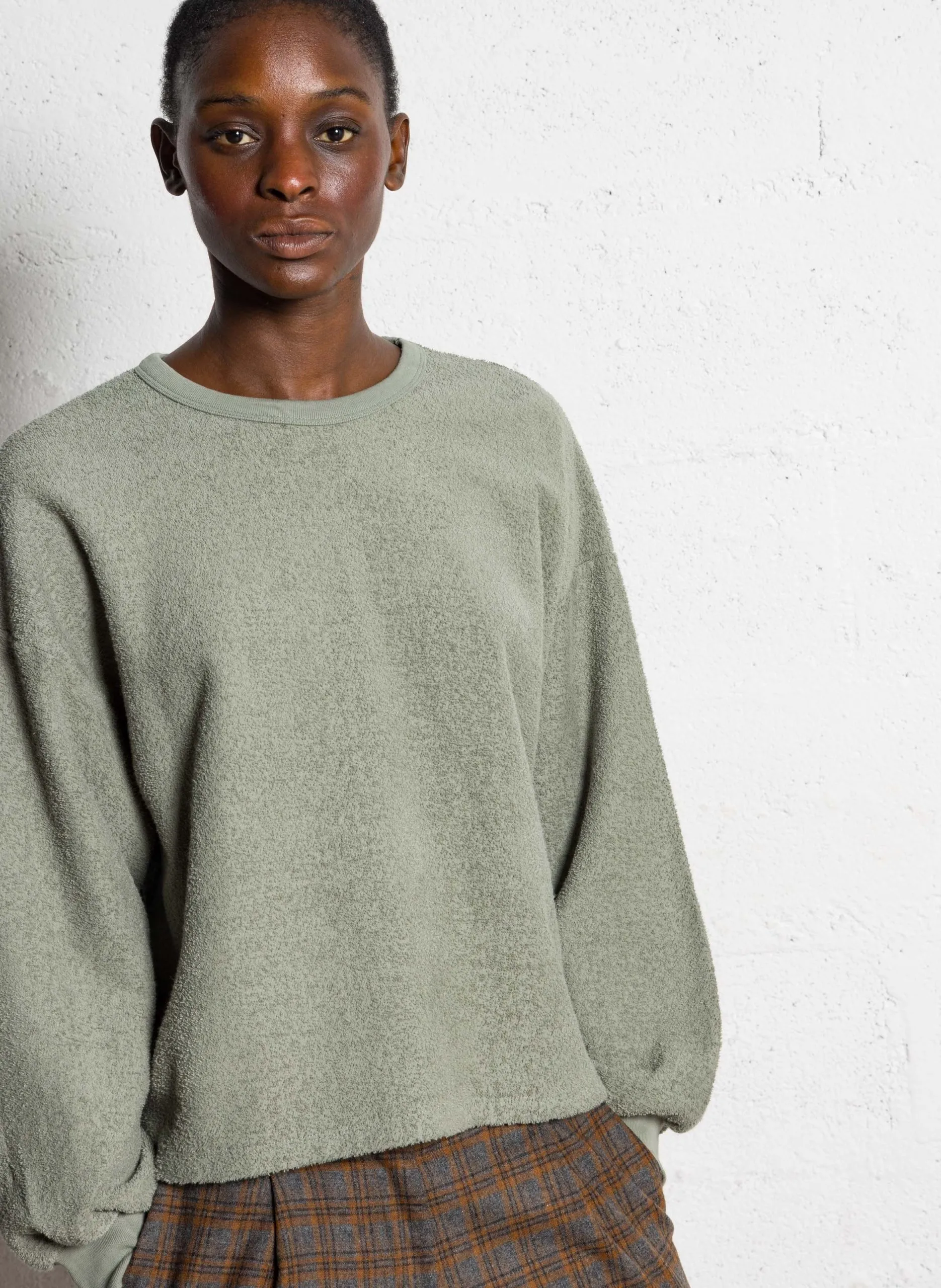 Sweatshirt aus Bio-Baumwoll-Frottee Grun BOBYPARK