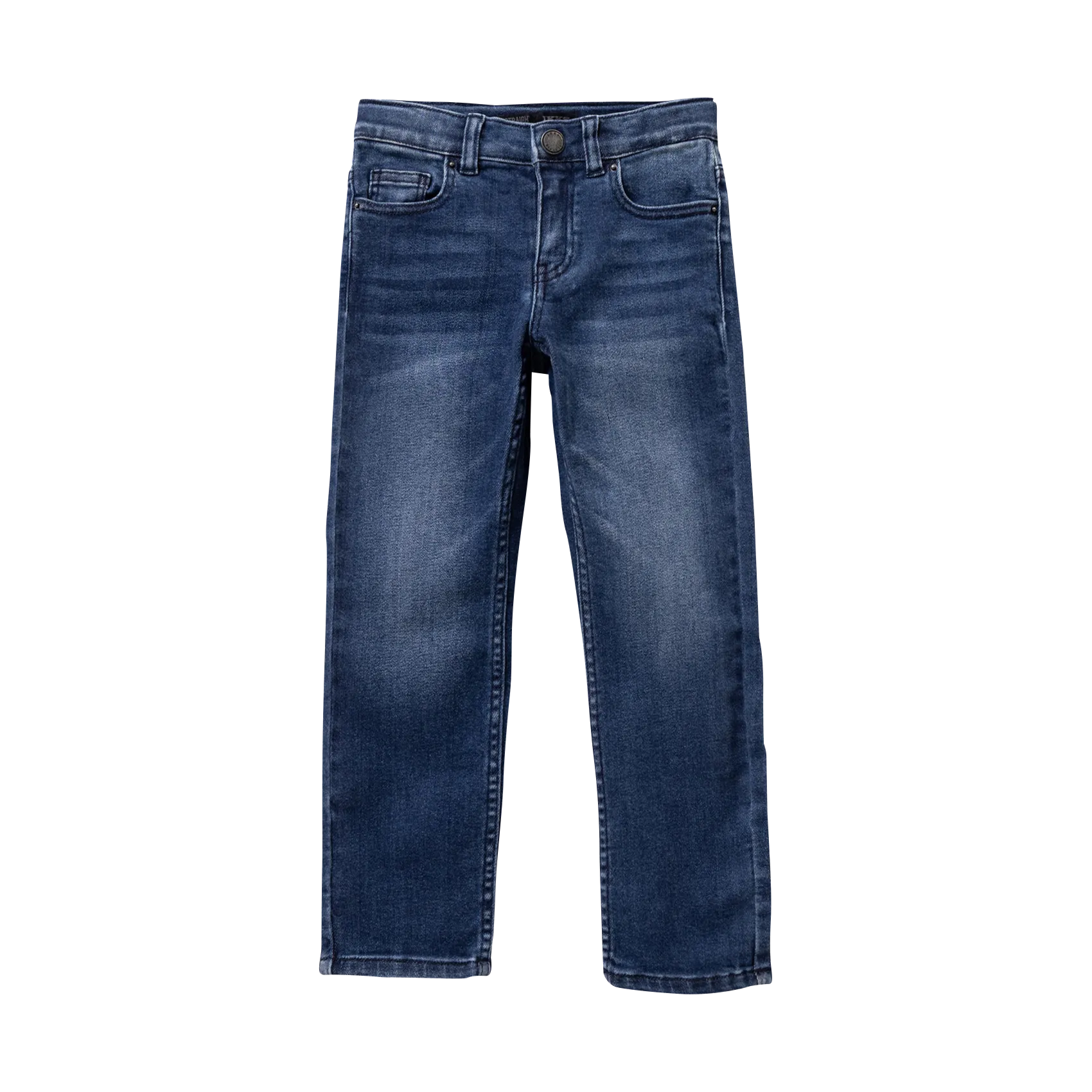 Gerade geschnittene Jeans aus Baumwoll-Mix Blau
