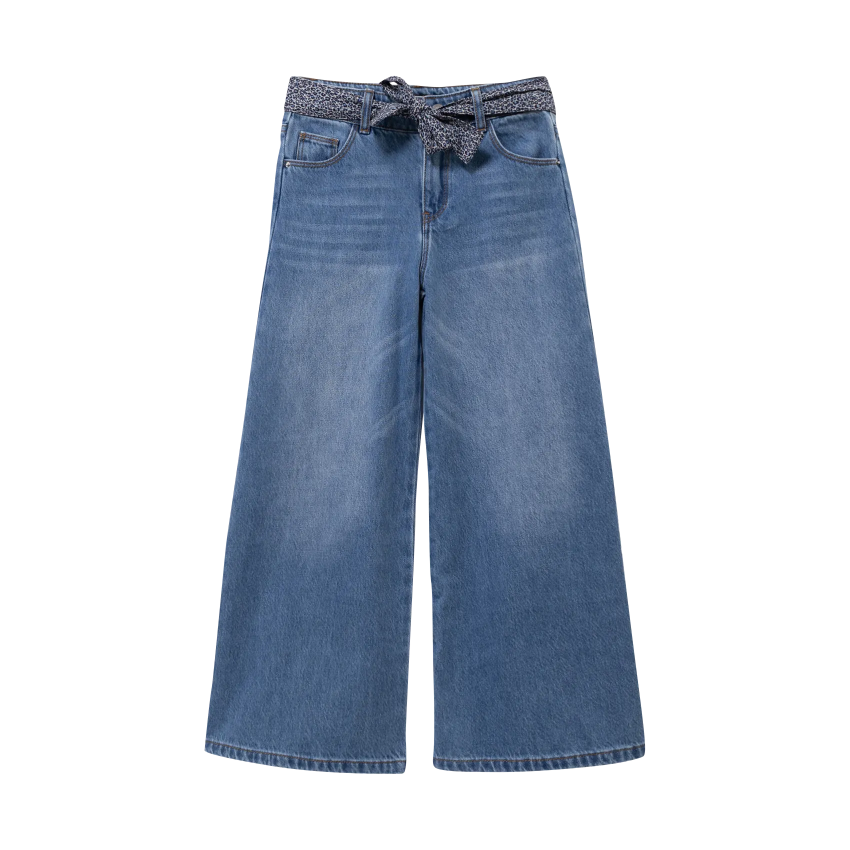Weit geschnittene Jeans - aus Baumwolle Blau