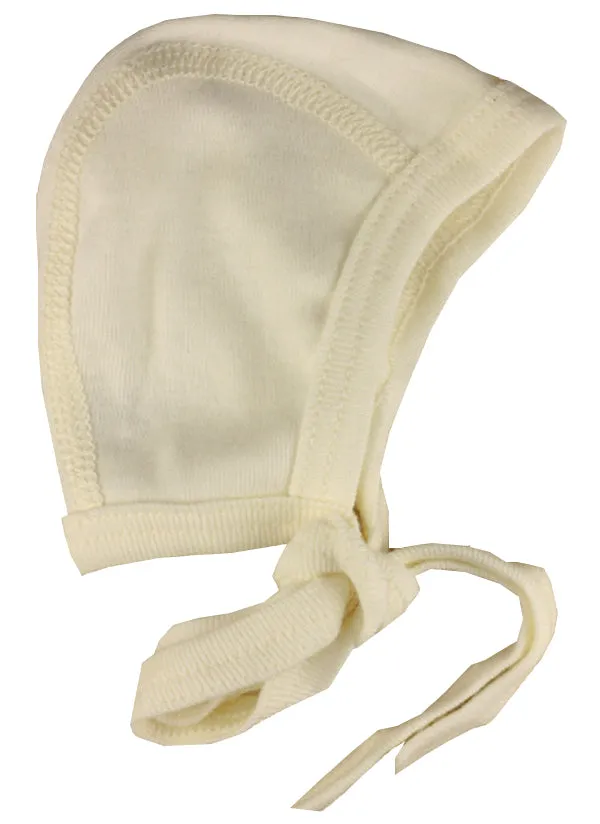 Cosilana Baby Häubchen aus Baumwolle (Bio) natur