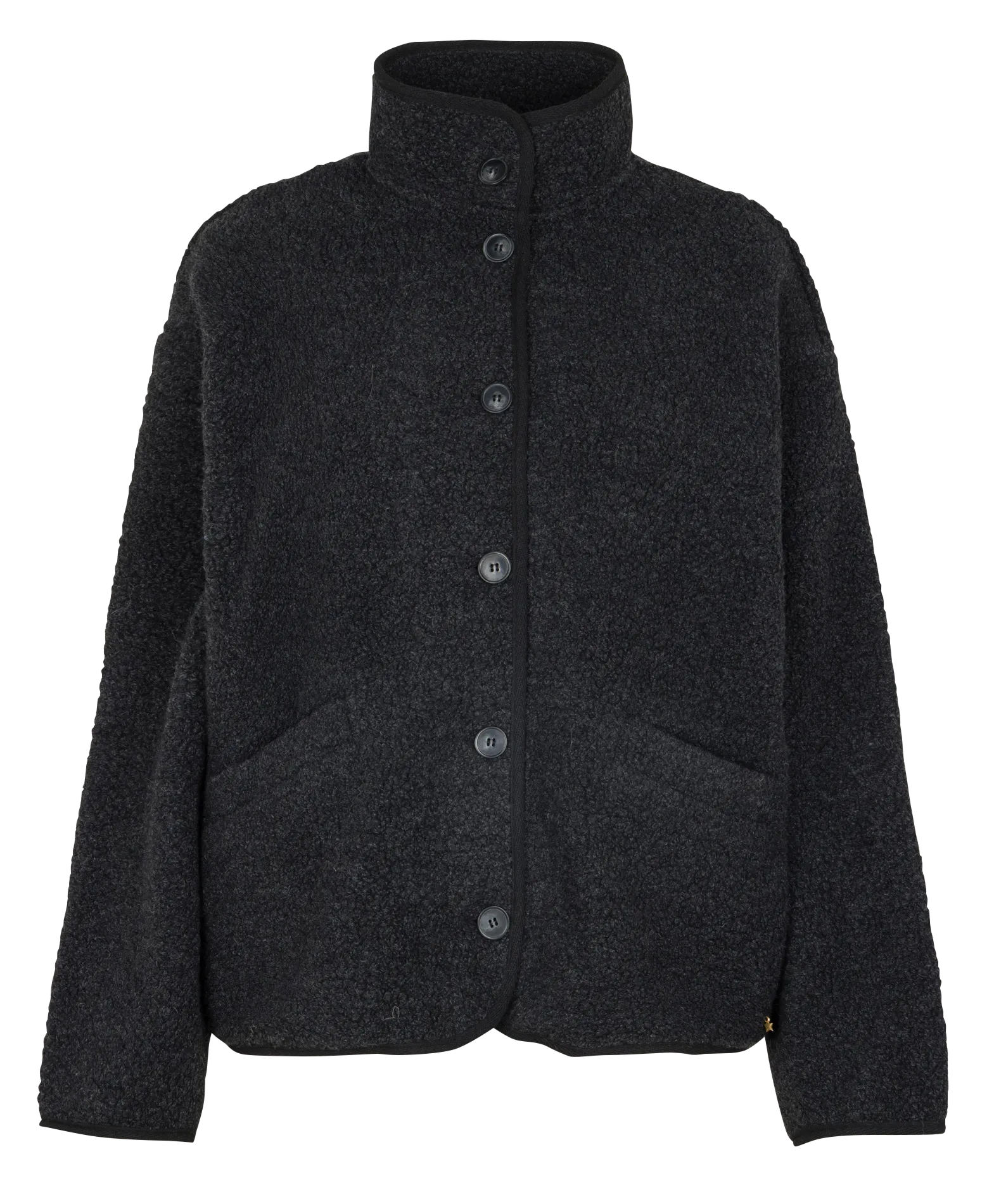 Oversize-Jacke aus Wollmix Grau ZLAVINA