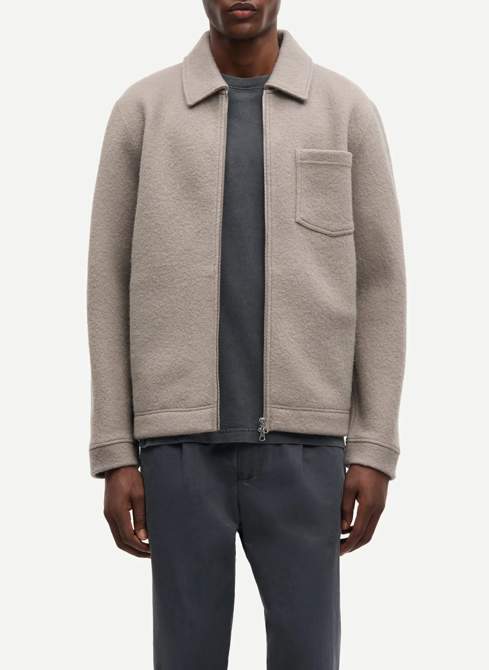 Dalibaba - Wolljacke Beige HANNES