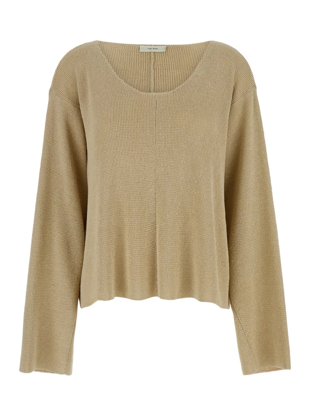 Oversize-Top für Damen aus Baumwolle in Beige