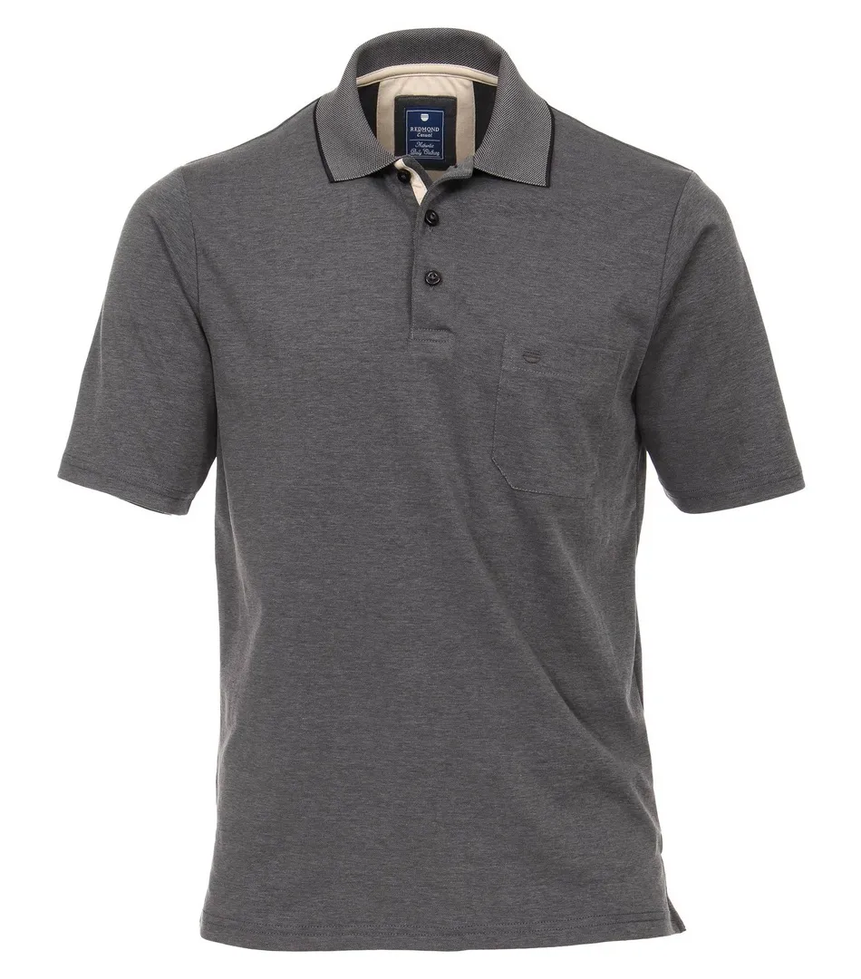Redmond Polo Shirt Uni grau 912 79