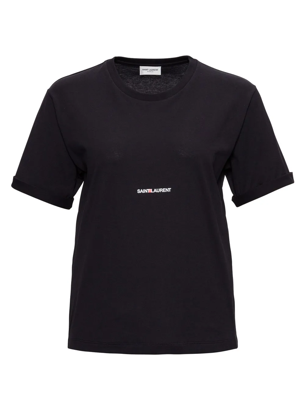 T-Shirt aus Jersey in Schwarz mit Logo