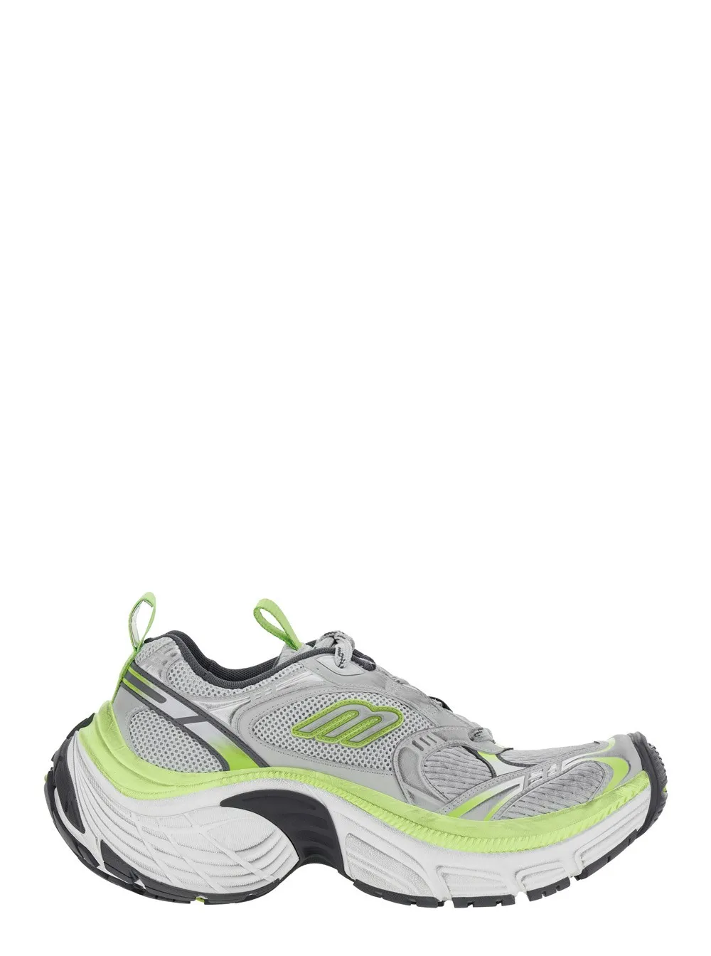Graue Sneakers "10XL" mit geprägtem Logo auf der Zunge aus Tech-Stoff Herren
