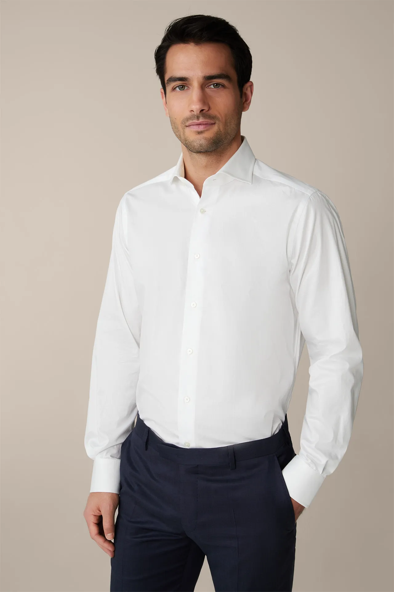 Baumwoll-Hemd Riccio in Weiß