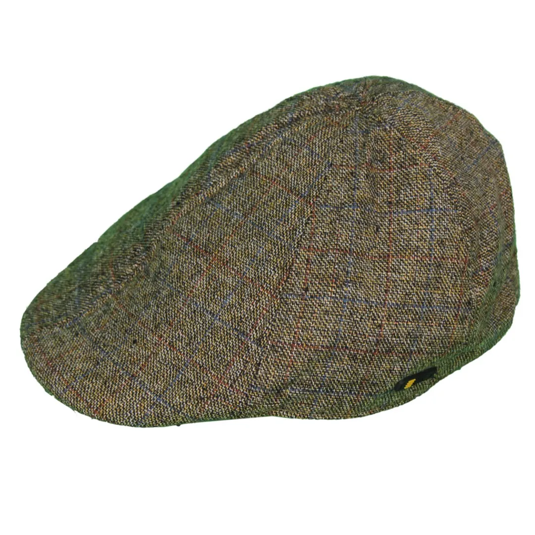 No Excess Flat Cap Kappe Schiebermütze braun kariert meliert 97950911 042 brown