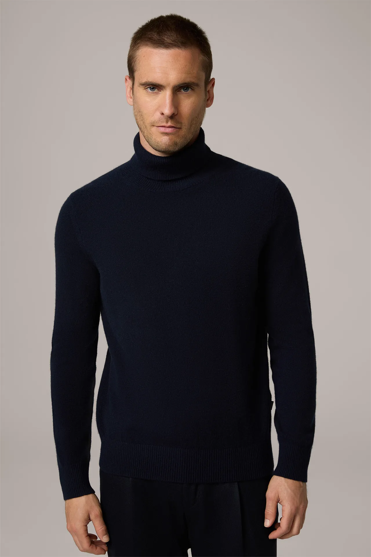 Cashmere-Rollkragen-Pullover Cashmono in Navy