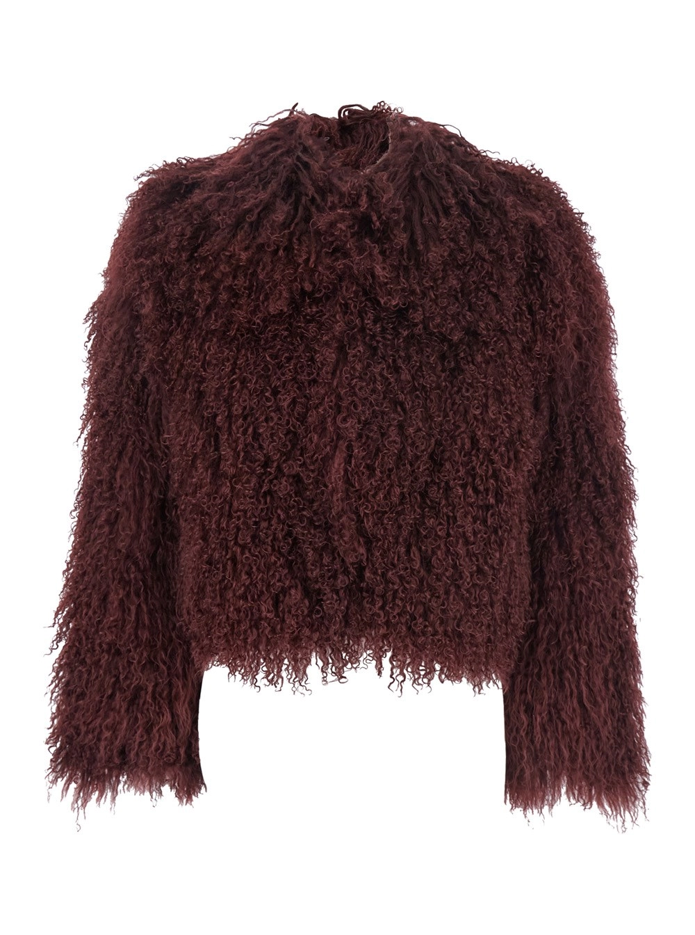 "Tibet" BordeaKurze Pelzjacke aus Öko-Pelz Damen