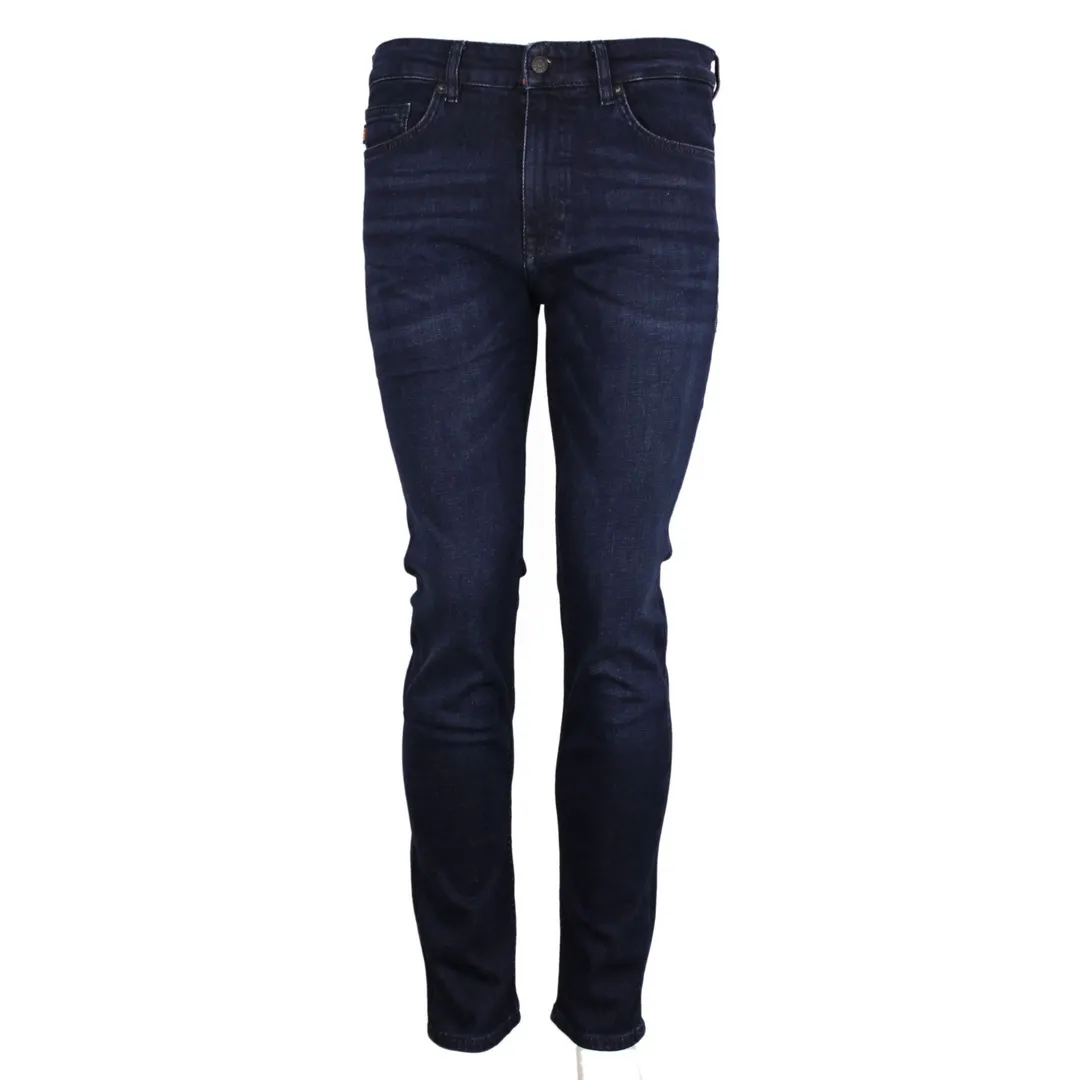 BOSS Herren Jeans Hose Delaware Slim Fit blau 50524018 406 dark blue