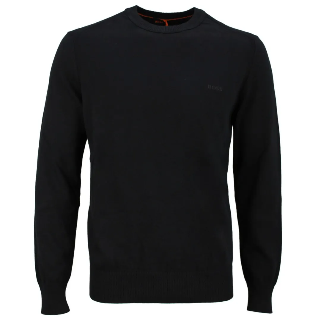 BOSS Herren Strickpullover Asac C schwarz 50508766 001