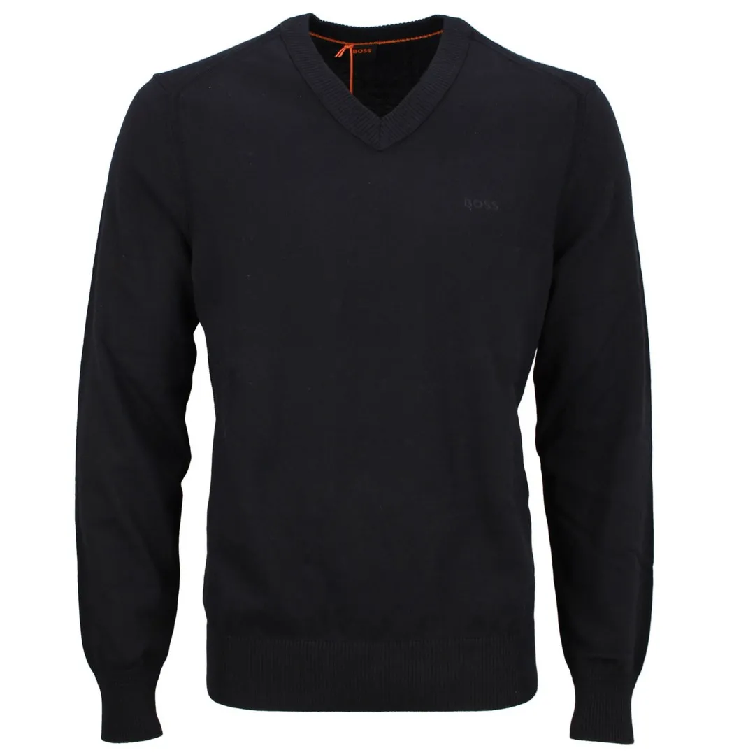 BOSS Herren Strickpullover Asac V schwarz 50508757 001 black