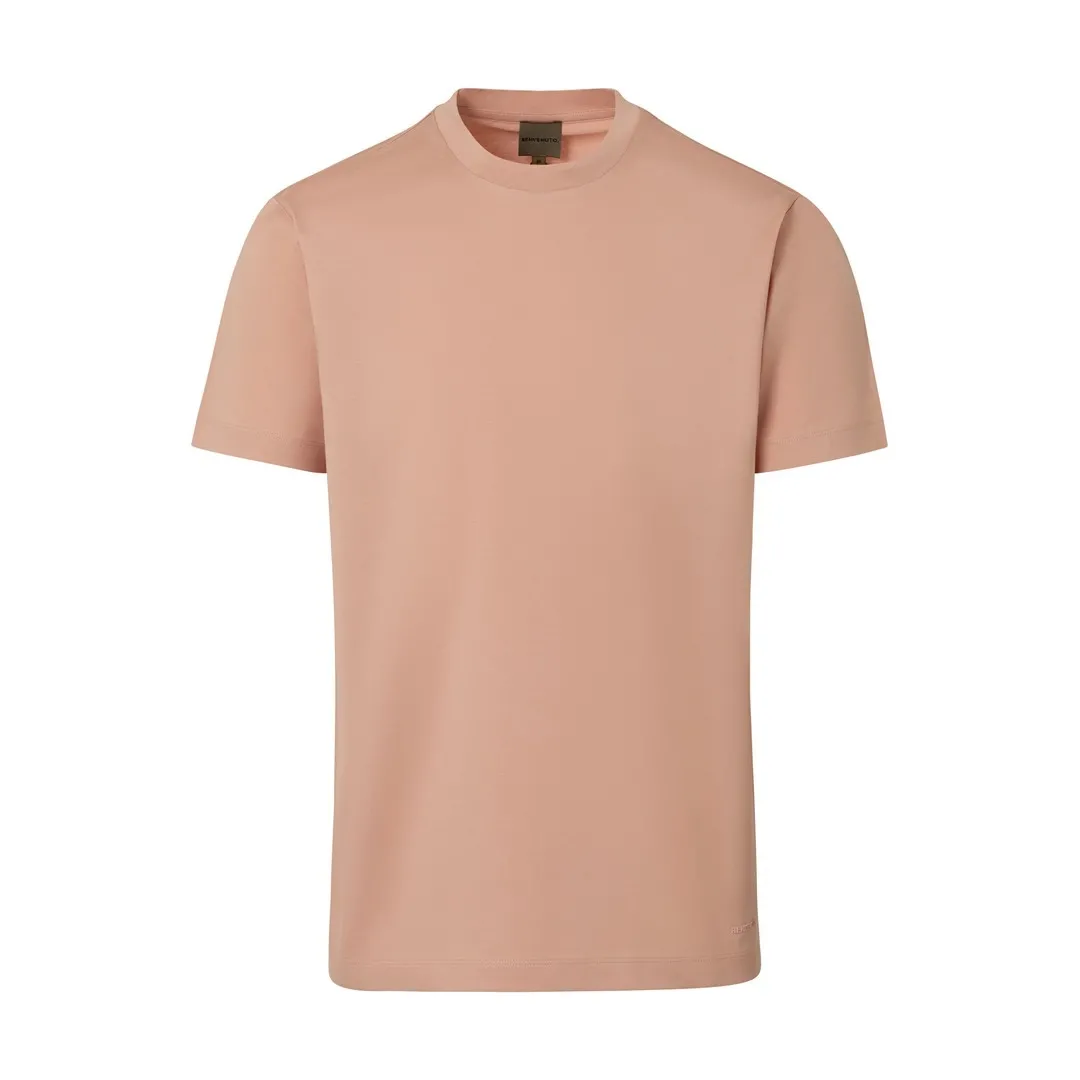 Benvenuto Herren Basic T-Shirt Adelmo rose uni 4781 220050 0200 light pink