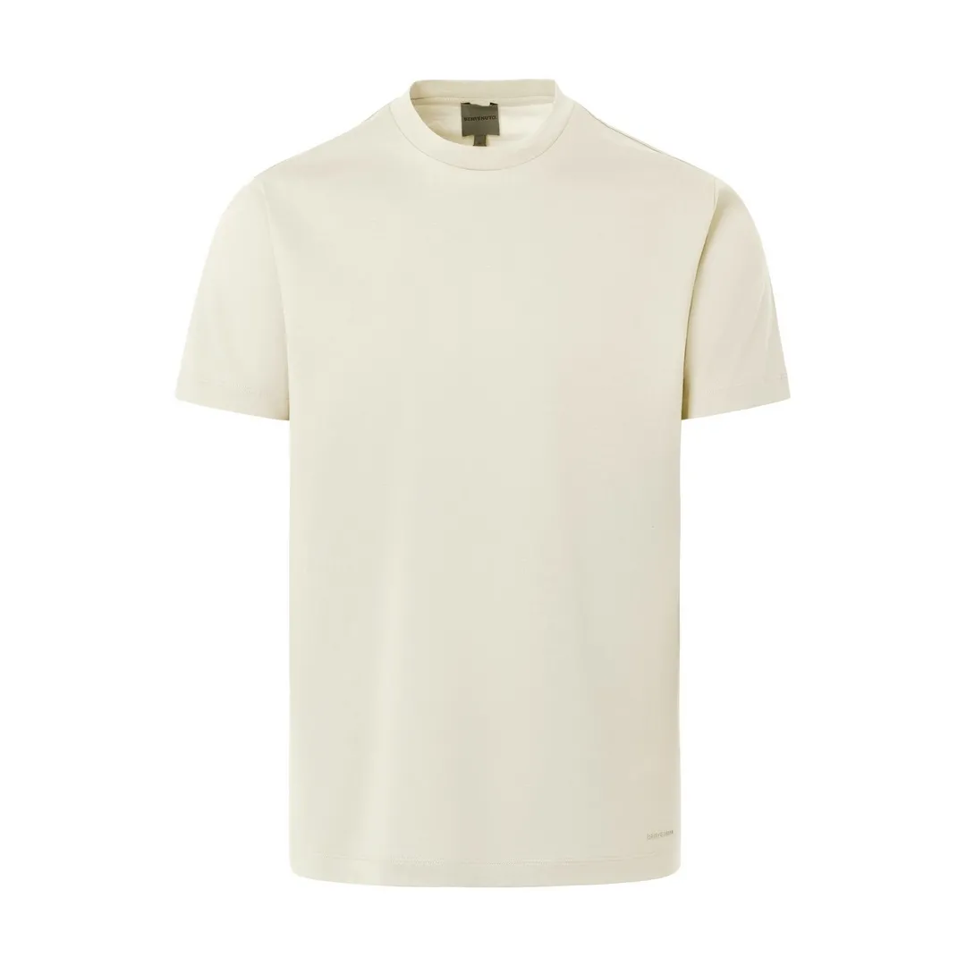 Benvenuto Herren Basic T-Shirt Adelmo beige uni 3619 22005 100